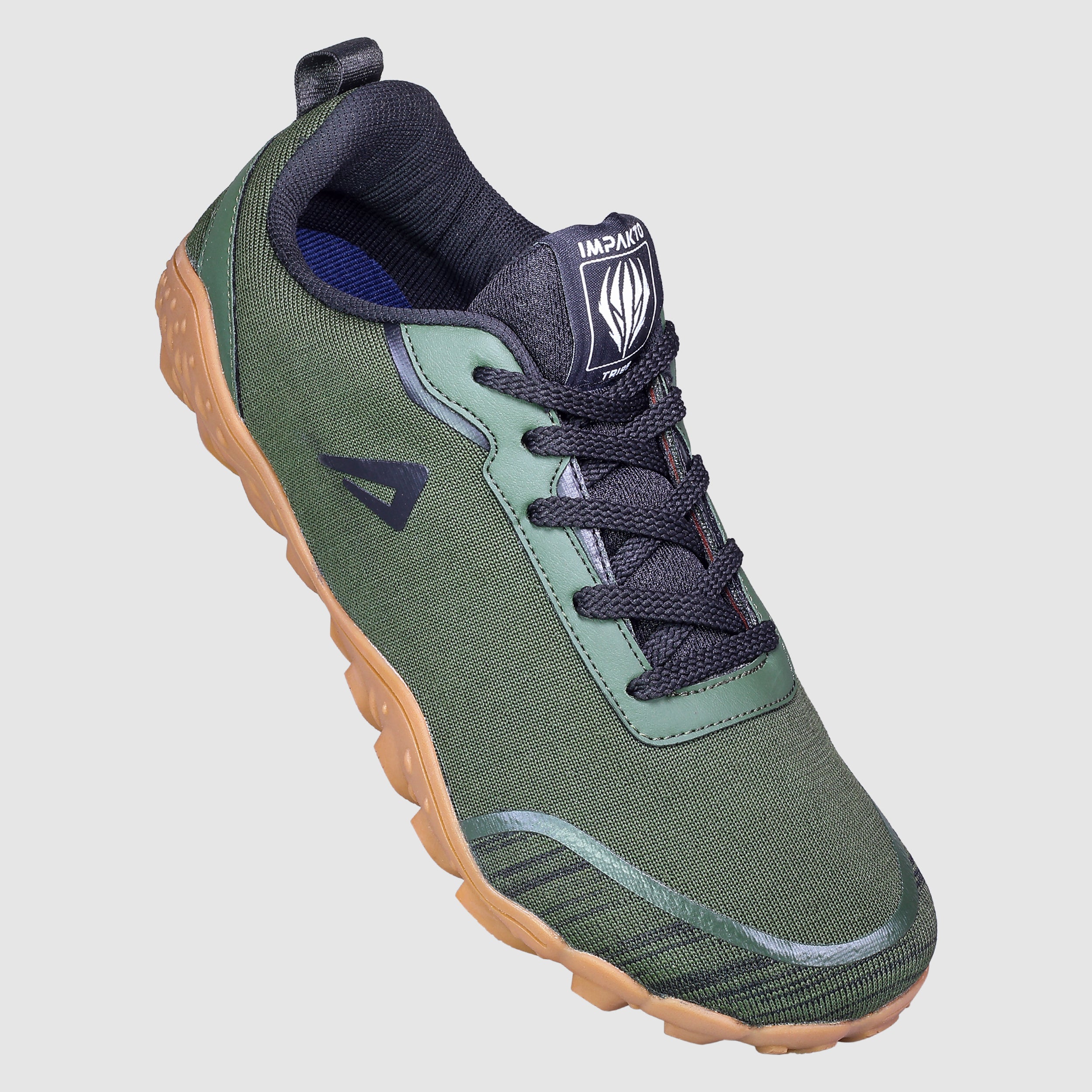Impakto Men's Olive Barefoot Shoe - AS3371