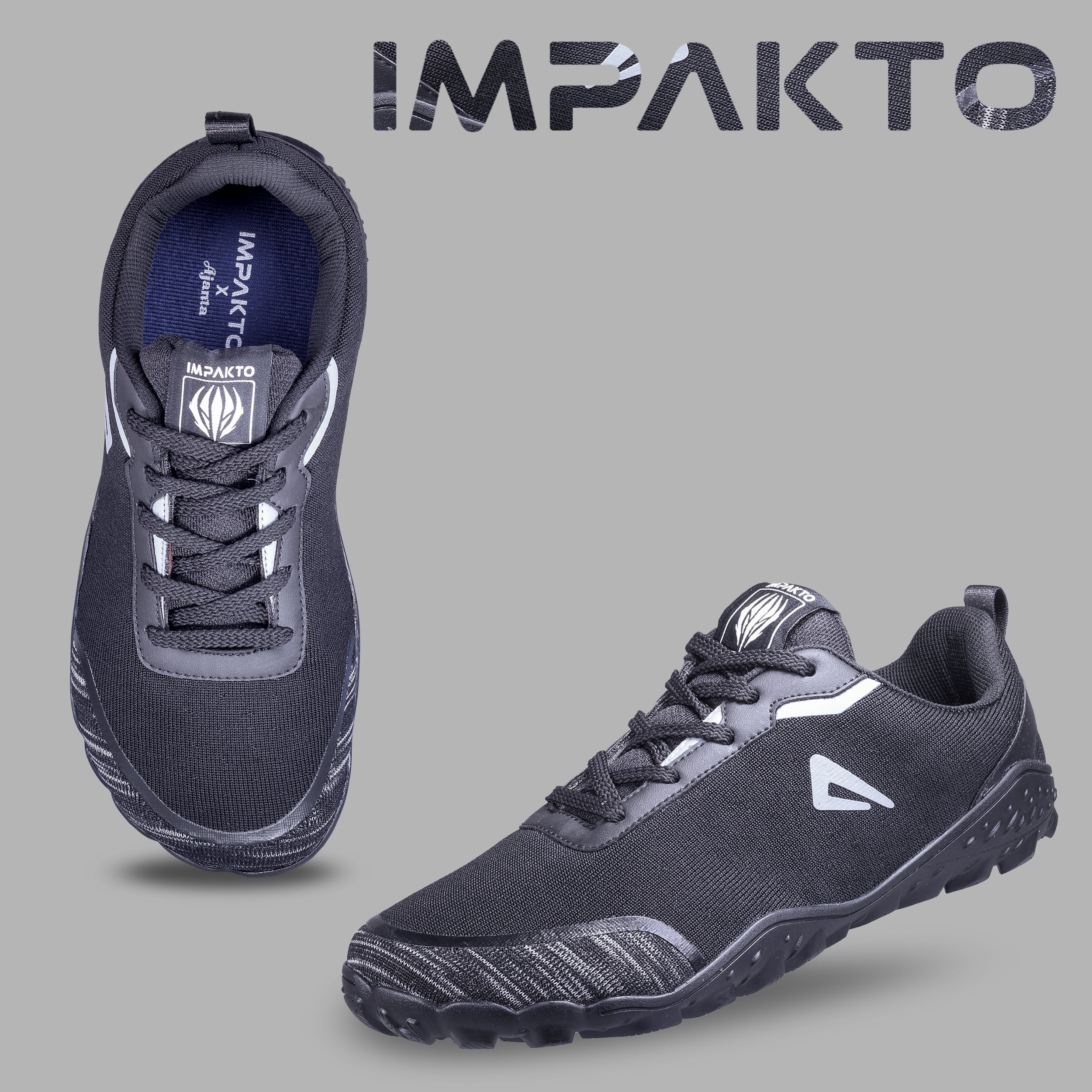 Impakto Men's Black Barefoot Shoes - AS3369