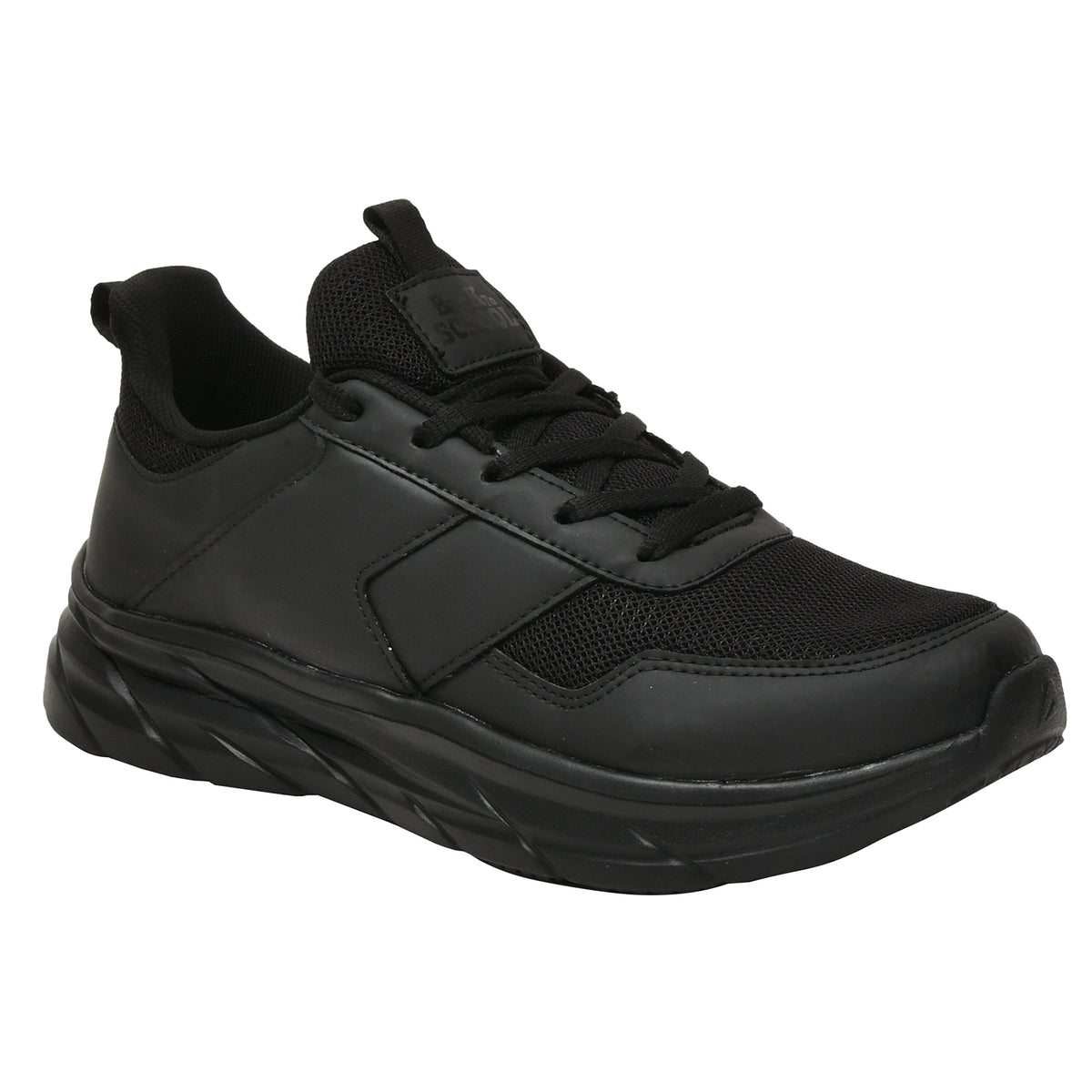 Impakto Kid's Black School Shoes