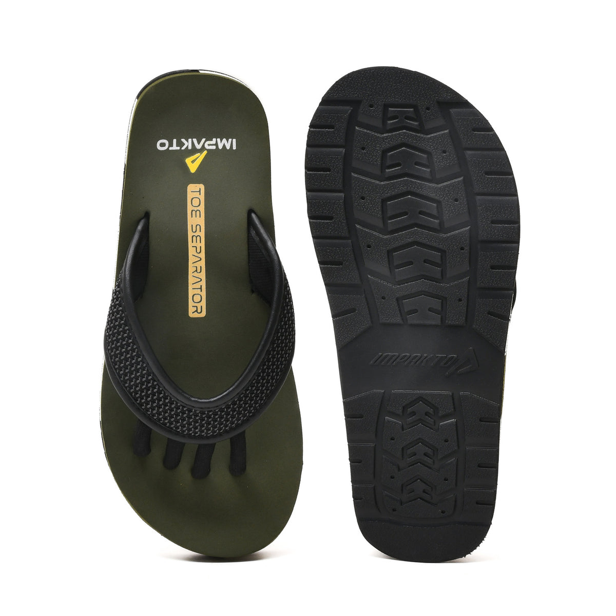 Impakto Men 5 Finger Slippers, Realigns Foot, Stretches Muscles,Relief Pain