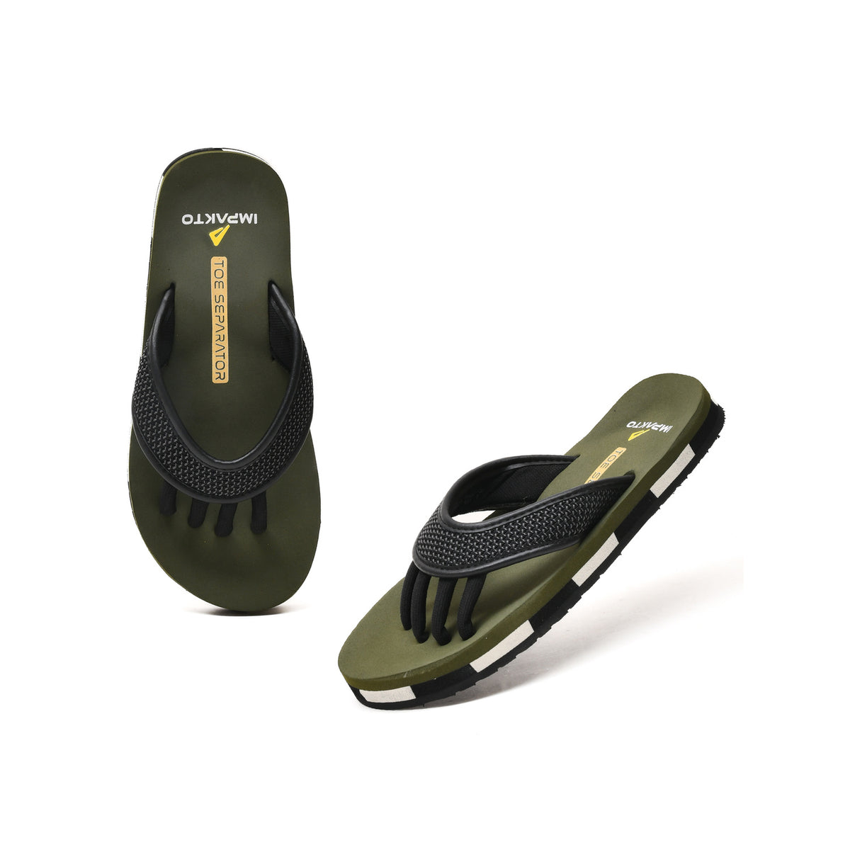 Impakto Men 5 Finger Slippers, Realigns Foot, Stretches Muscles,Relief Pain
