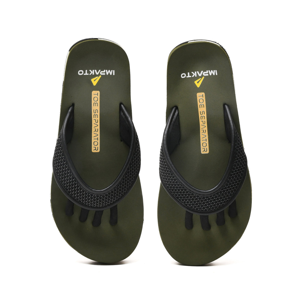 Impakto Men 5 Finger Slippers, Realigns Foot, Stretches Muscles,Relief Pain