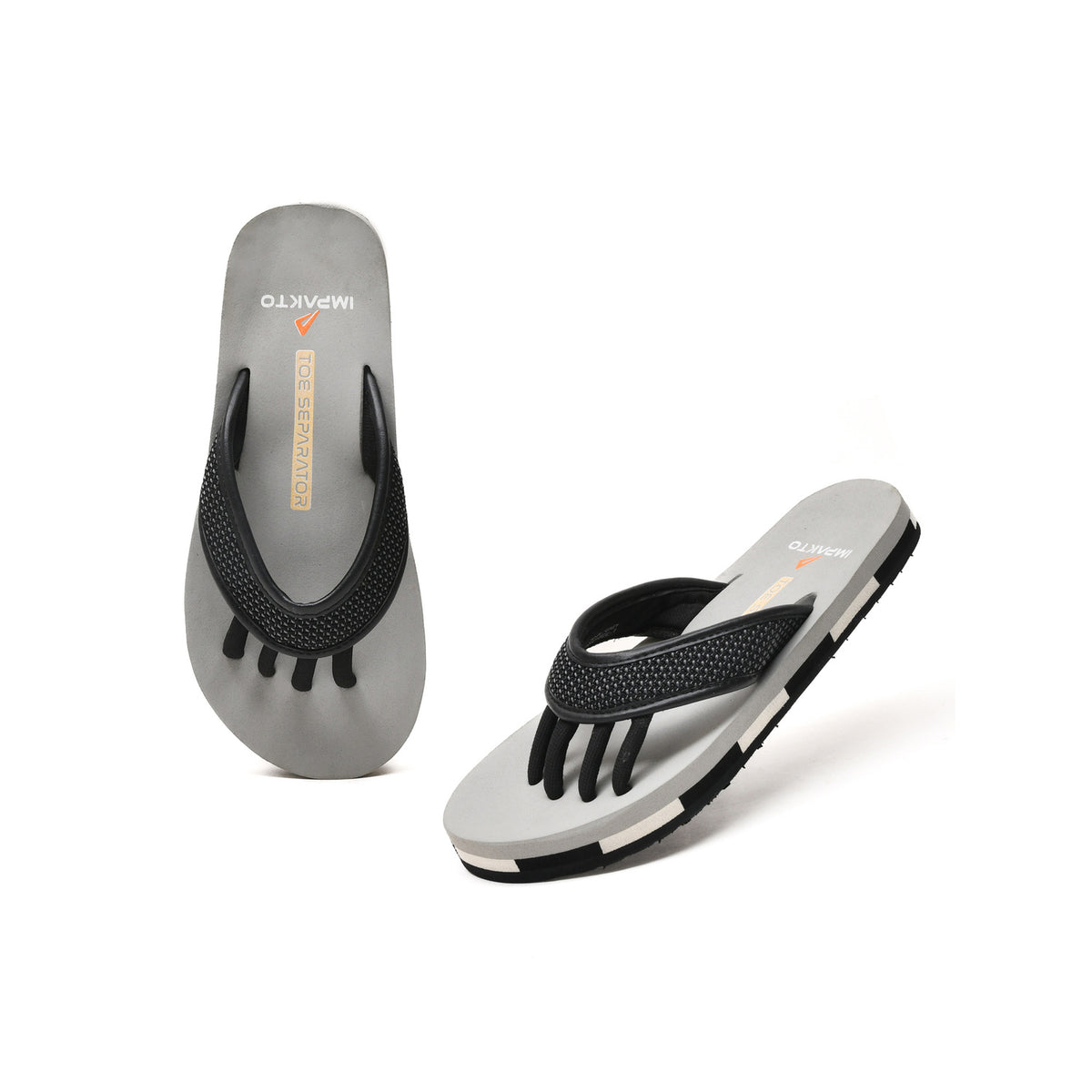 Impakto Men 5 Finger Slippers, Realigns Foot, Stretches Muscles,Relief Pain