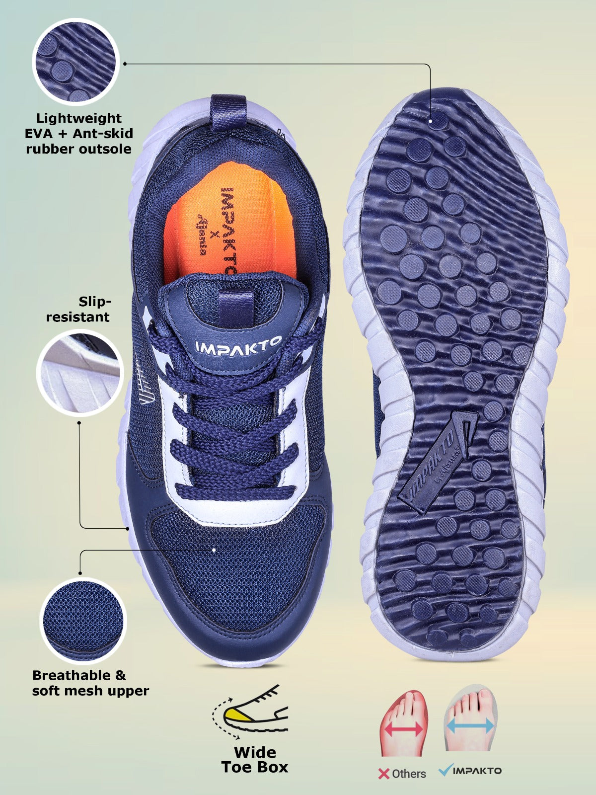 Impakto Men's Trail-Runner Sport Shoes For Men AS3294