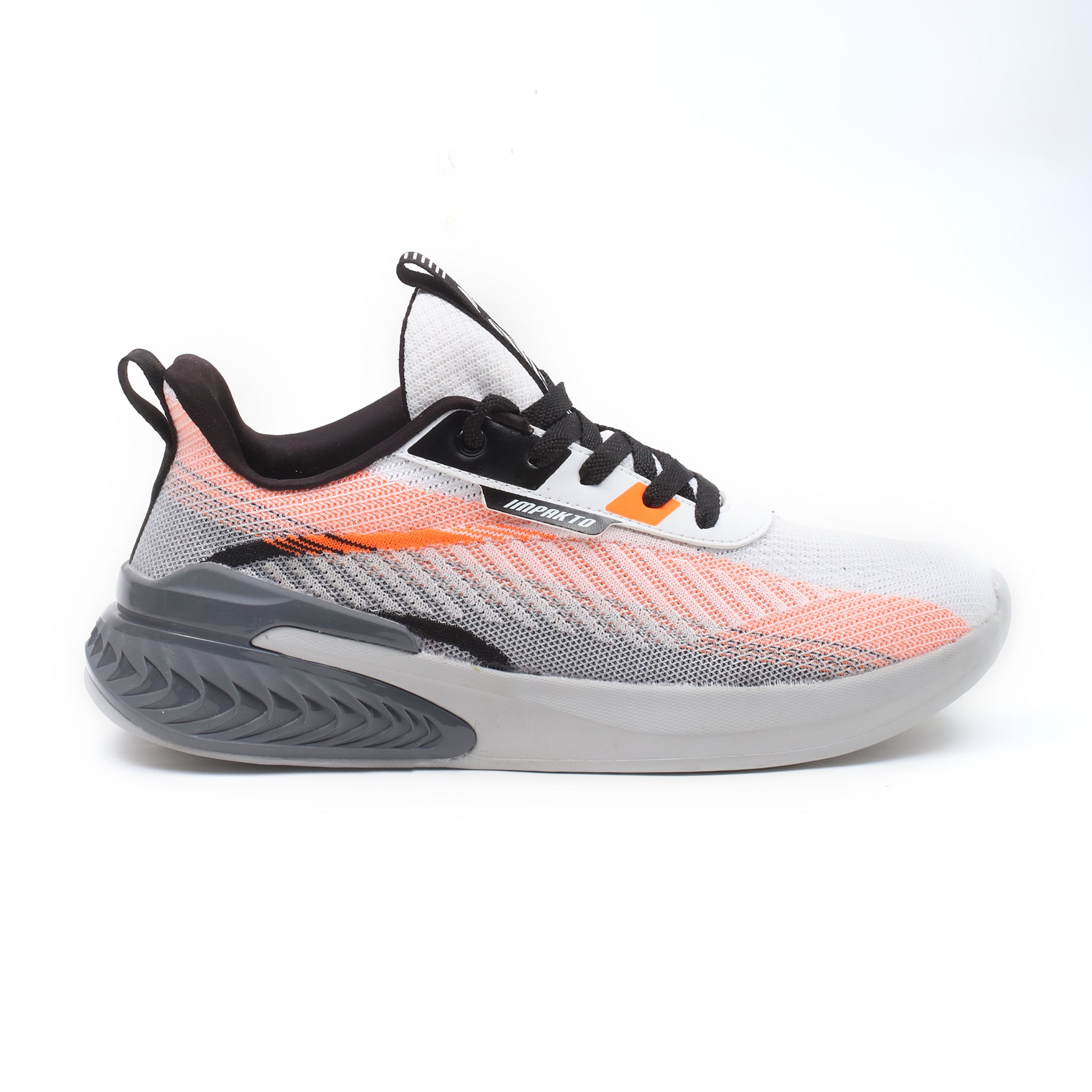 Impakto Xcellerate Men's White Running Shoes With Comfort Cushioning- AS3154