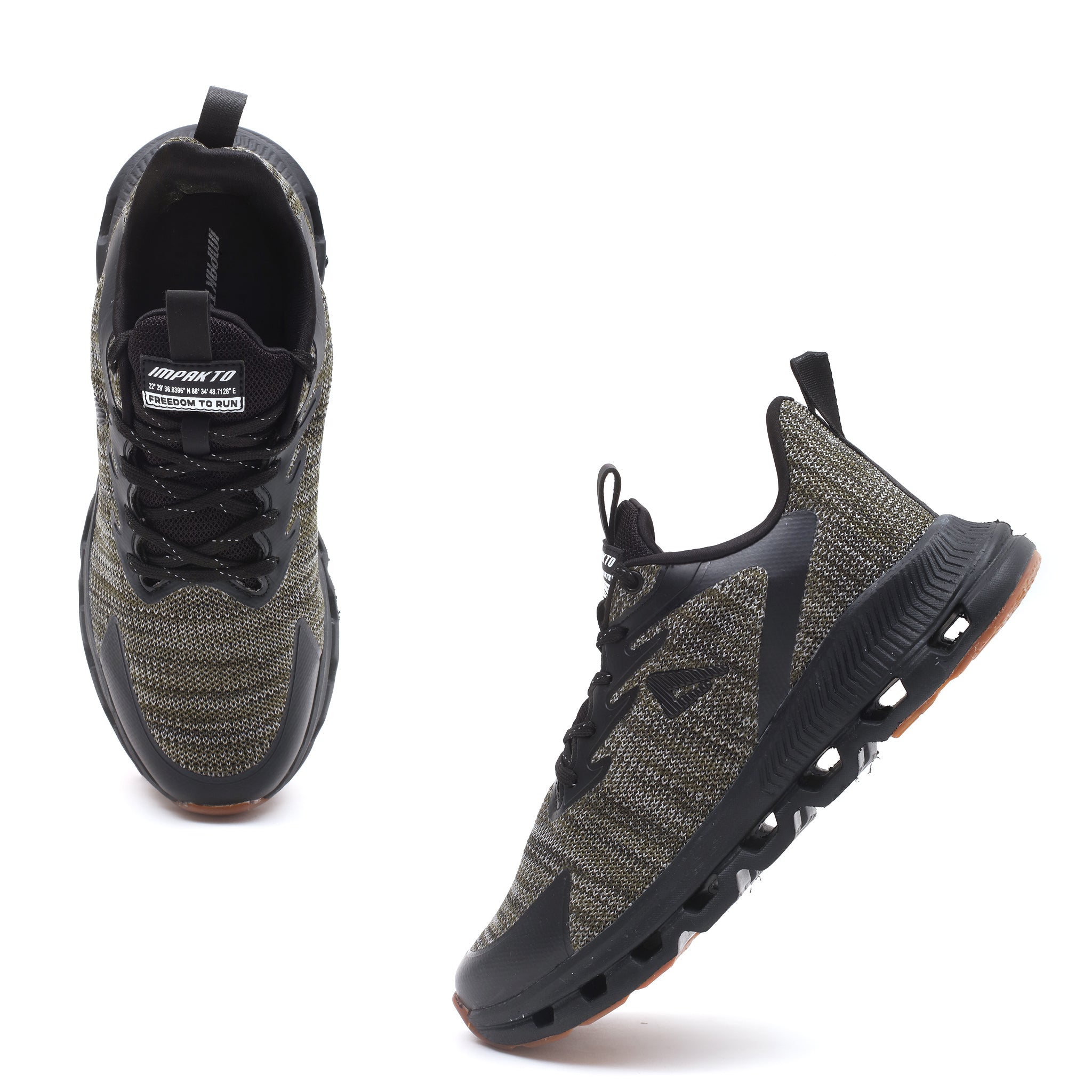 Impakto  Blaze Motion  Men's  Black Running Shoes