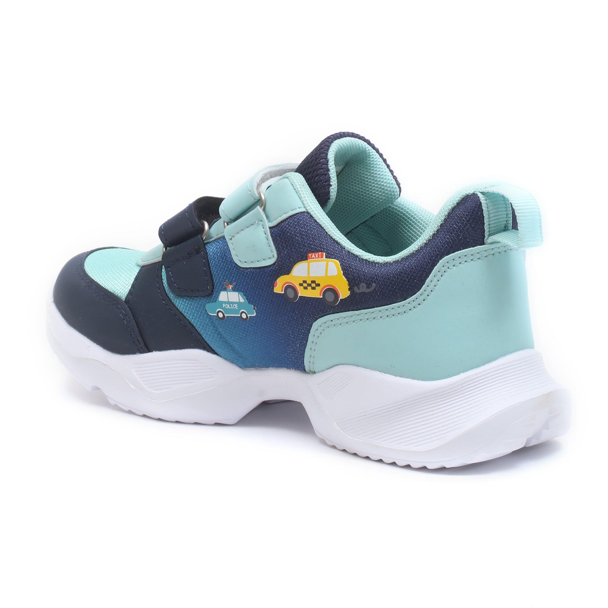 Impakto Kids Sea Green Sports Shoes
