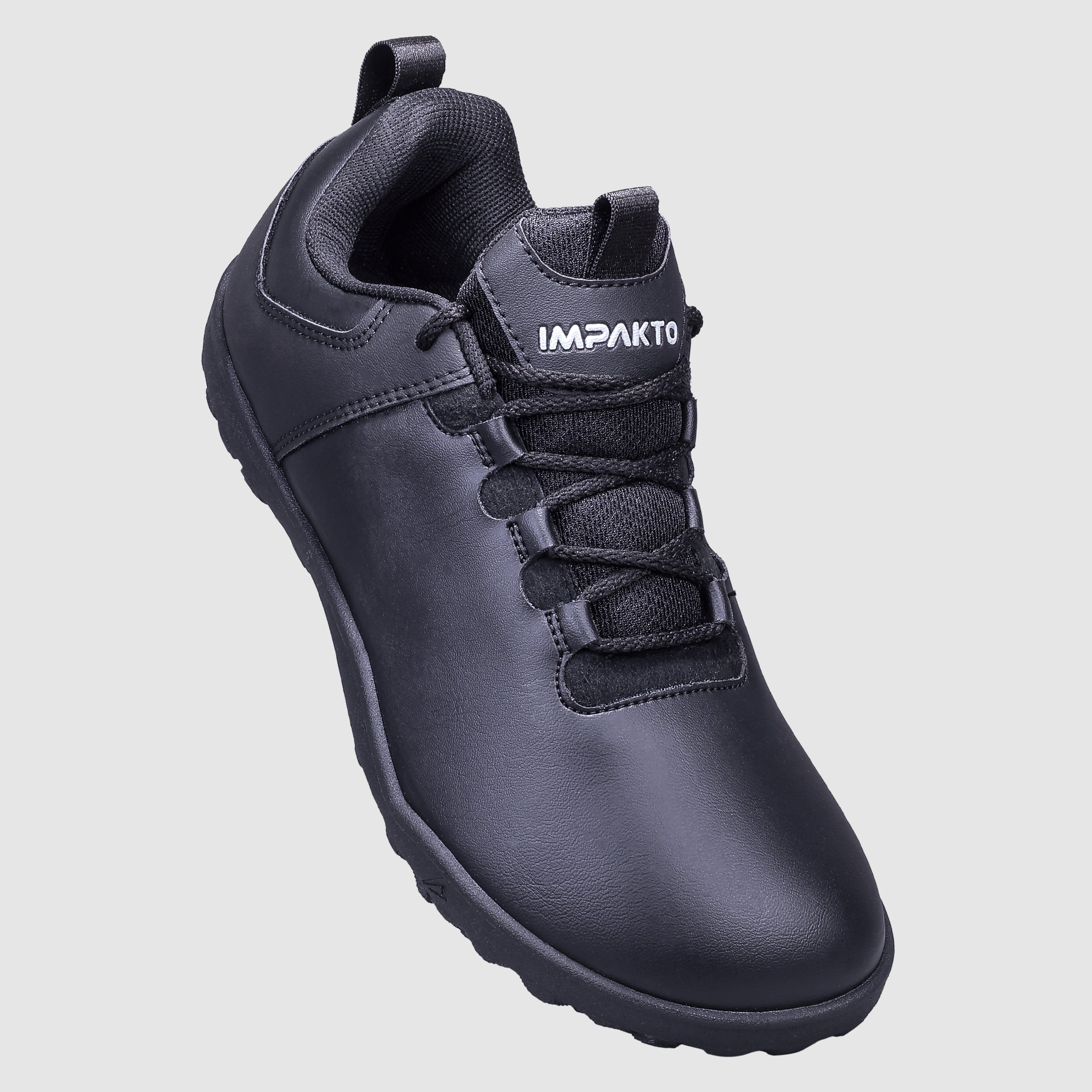 Impakto Barefoot Turf Kid's Black School Shoe - AS3324