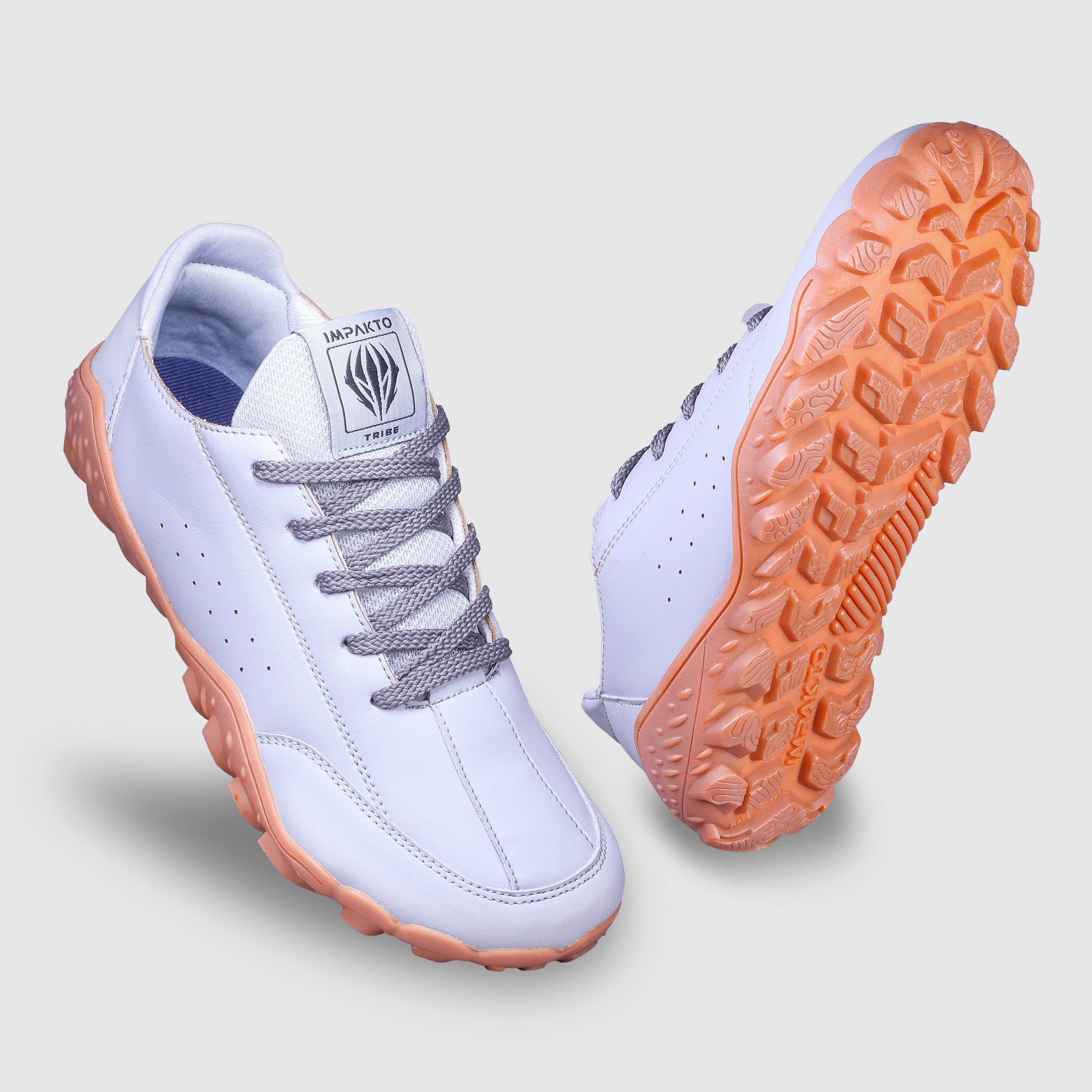 Impakto Outwork Men's Grey Barefoot Shoe with Rubber Trekking Sole AS3366