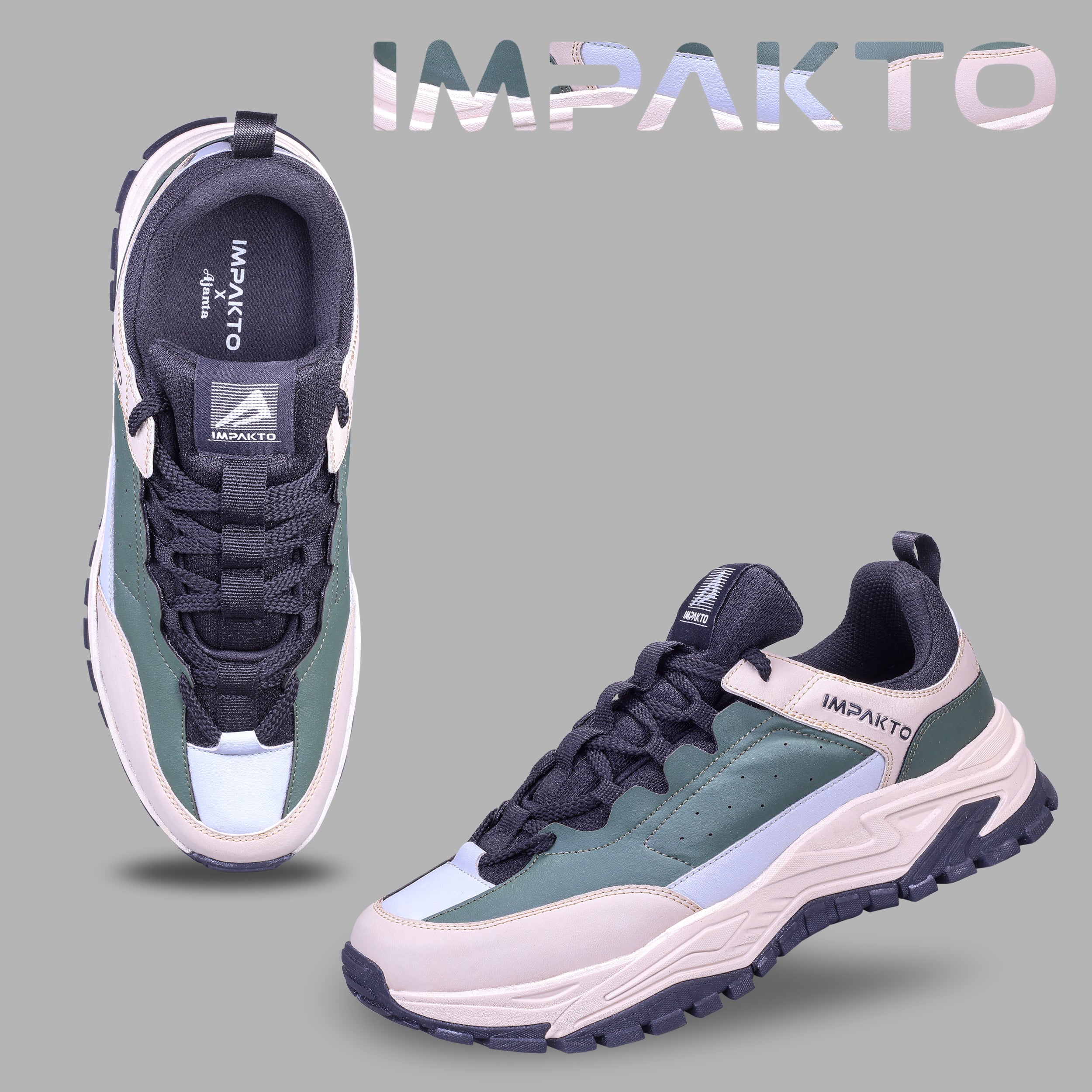 Impakto GrooveTrek Men's Black Outdoor Shoe - AS3329