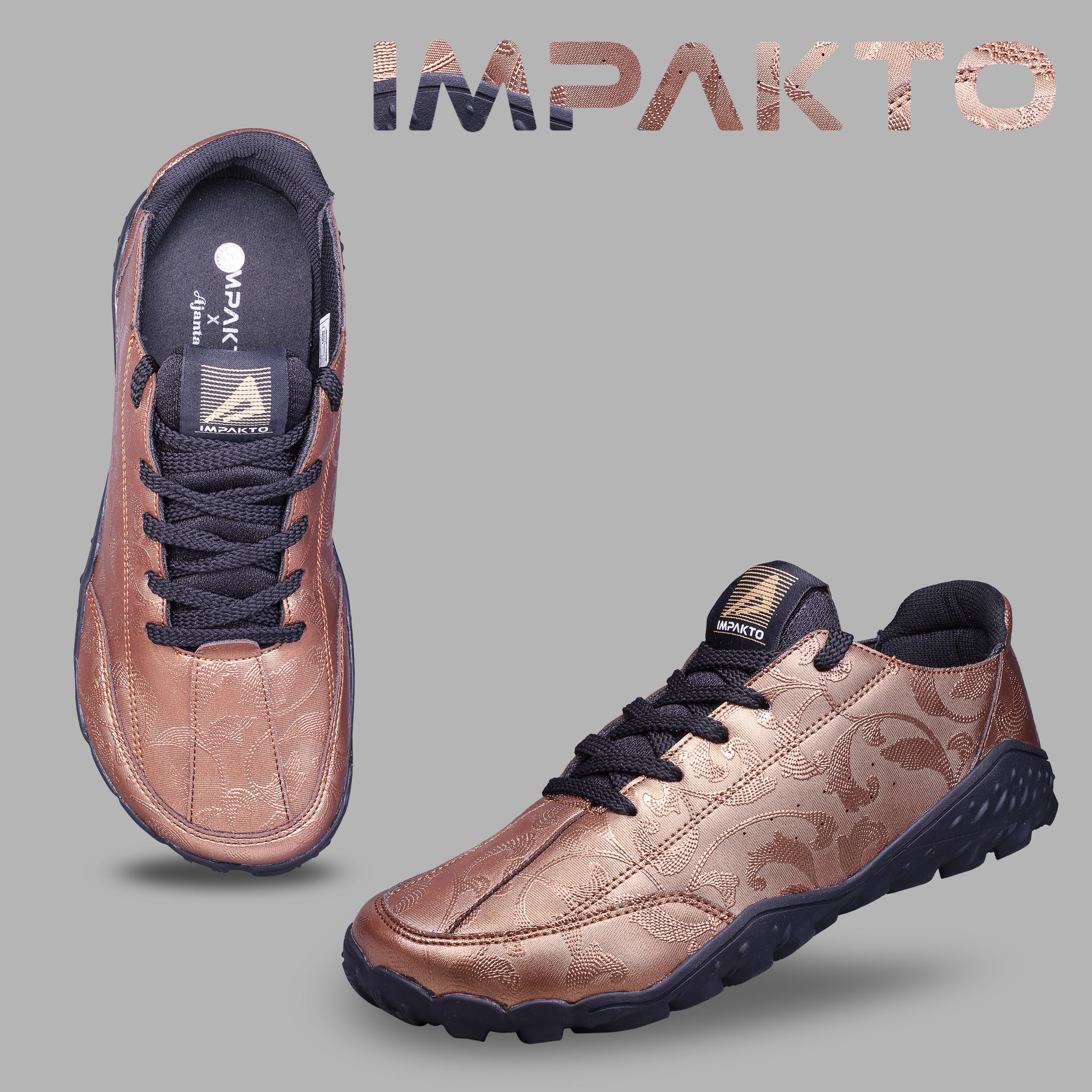 Impakto Barefoot X Garba Men's Brown Barefoot Shoe - AS3320