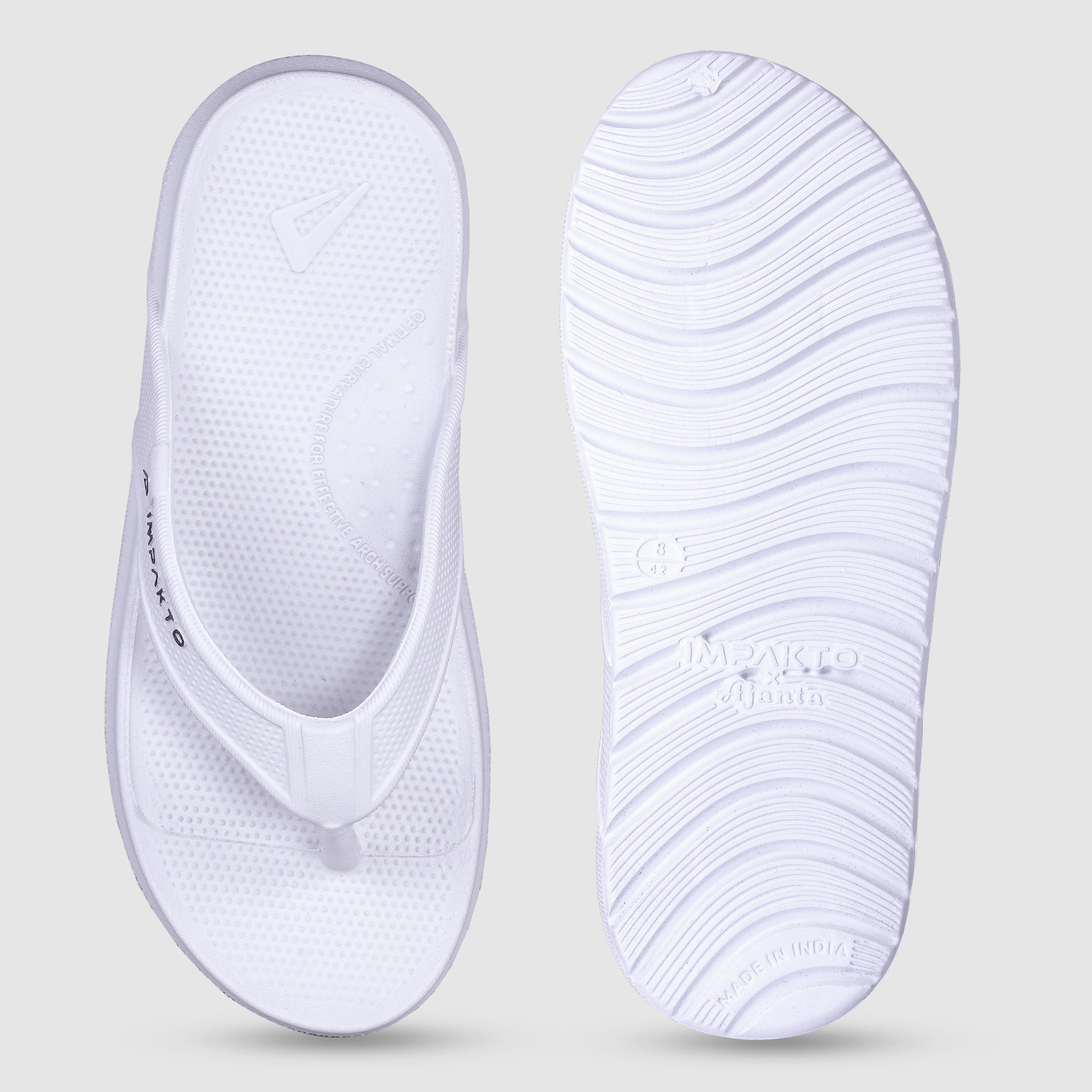 Impakto Men’s Ultra-Comfort Flip Flops With Anti-Slip & Arch Support - FT3120