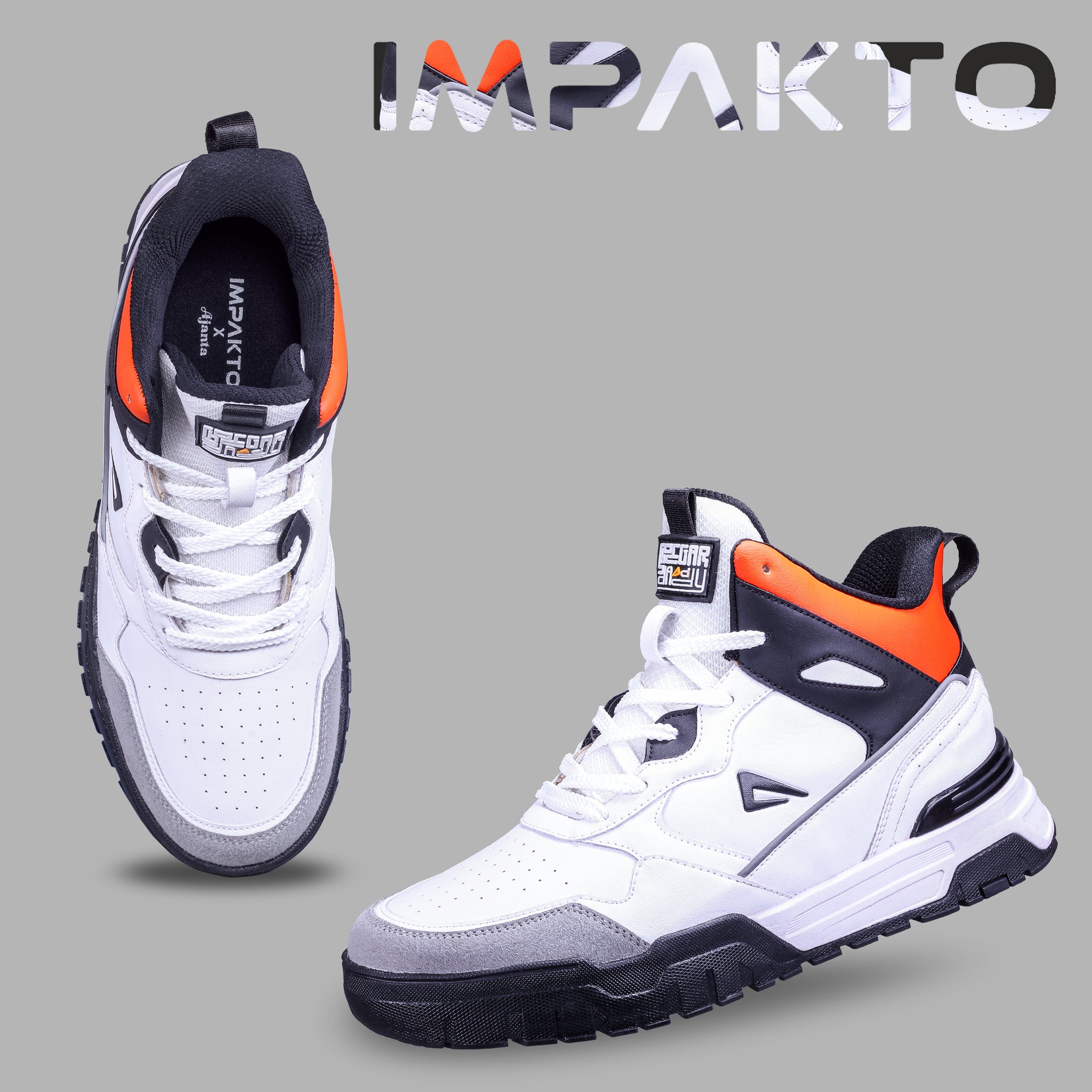 Impakto Shoegardaddy Men's Orange Sneakers - AS3331