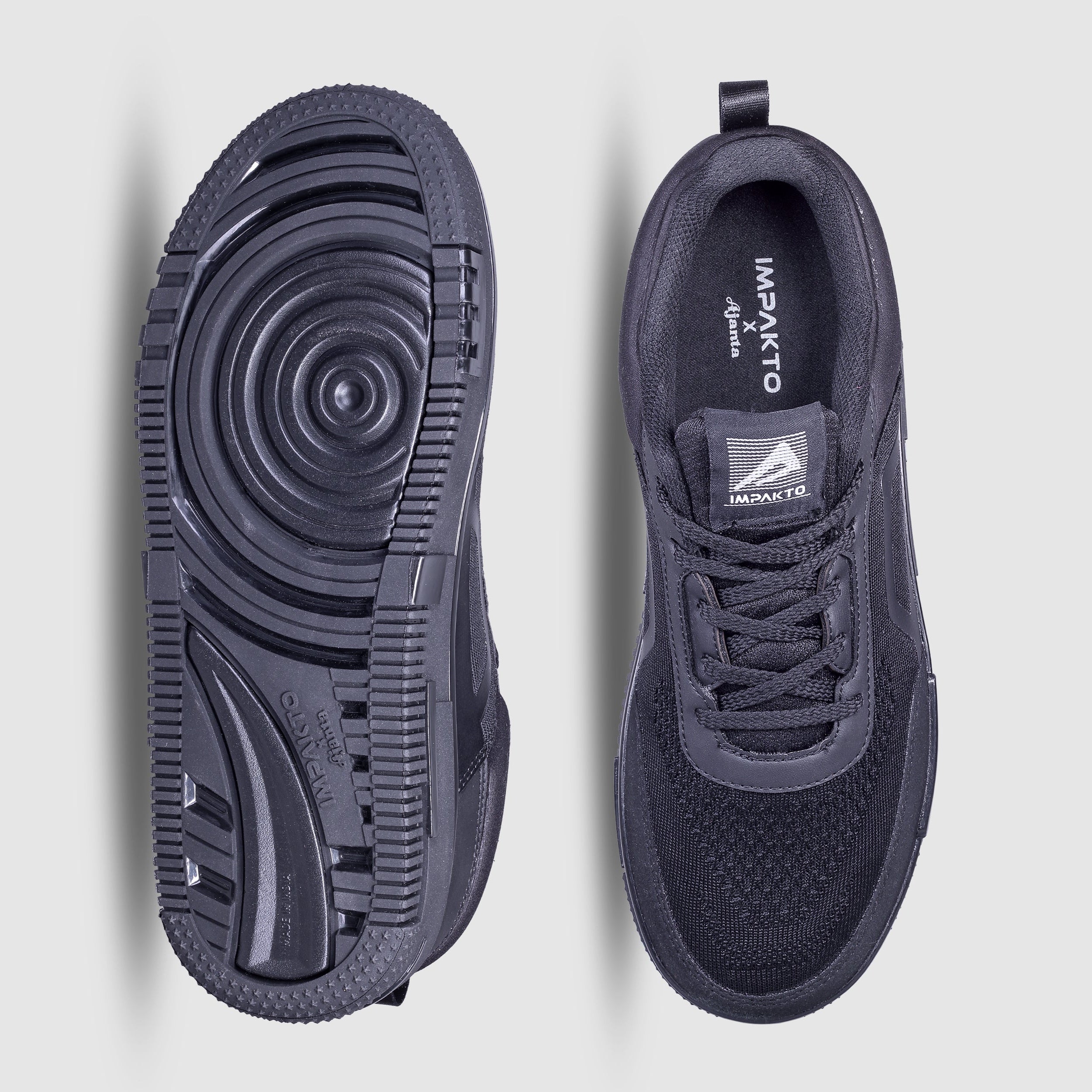 Impakto Men’s Luxury Black Sneakers - AS3348