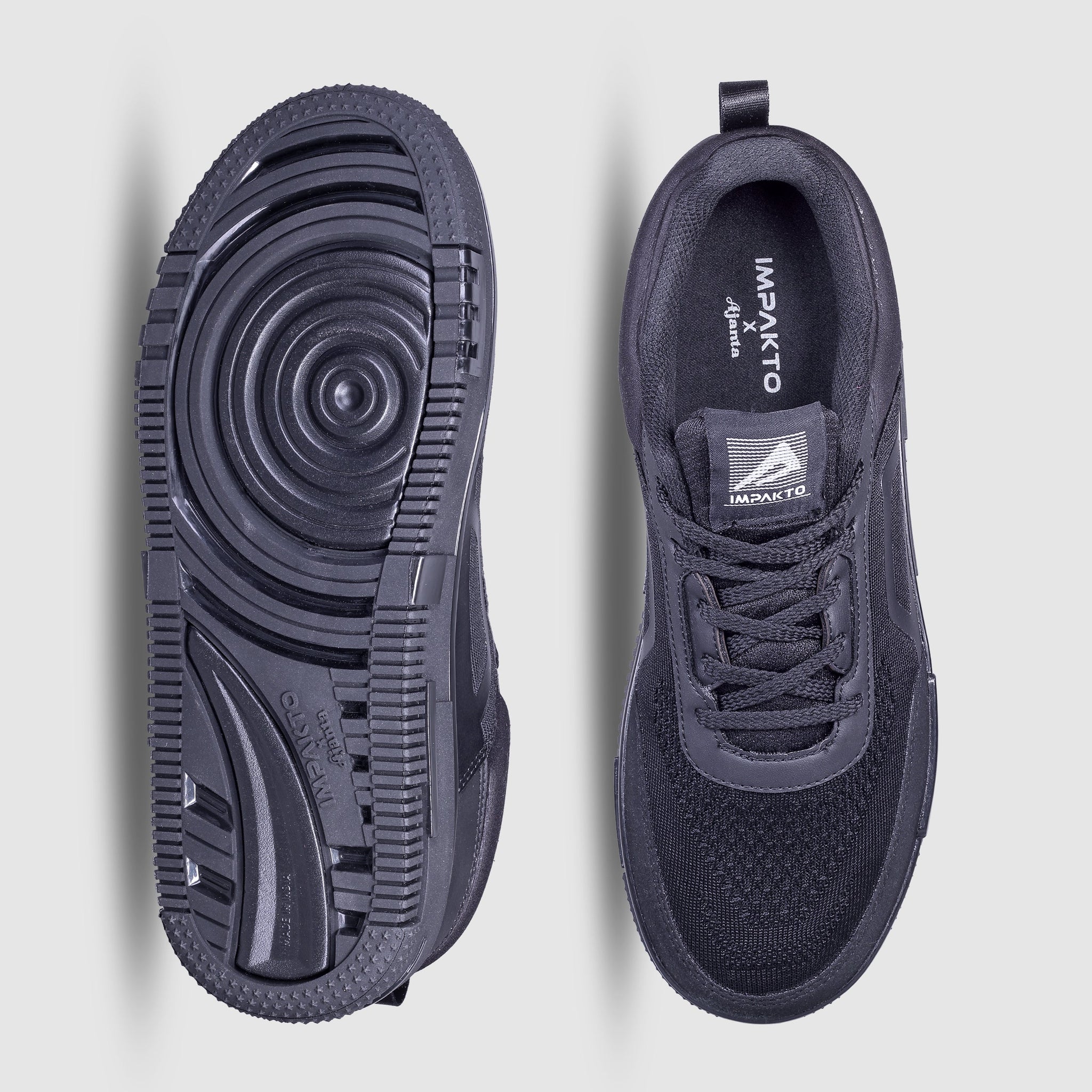 Impakto Men’s Luxury Black Sneakers - AS3348