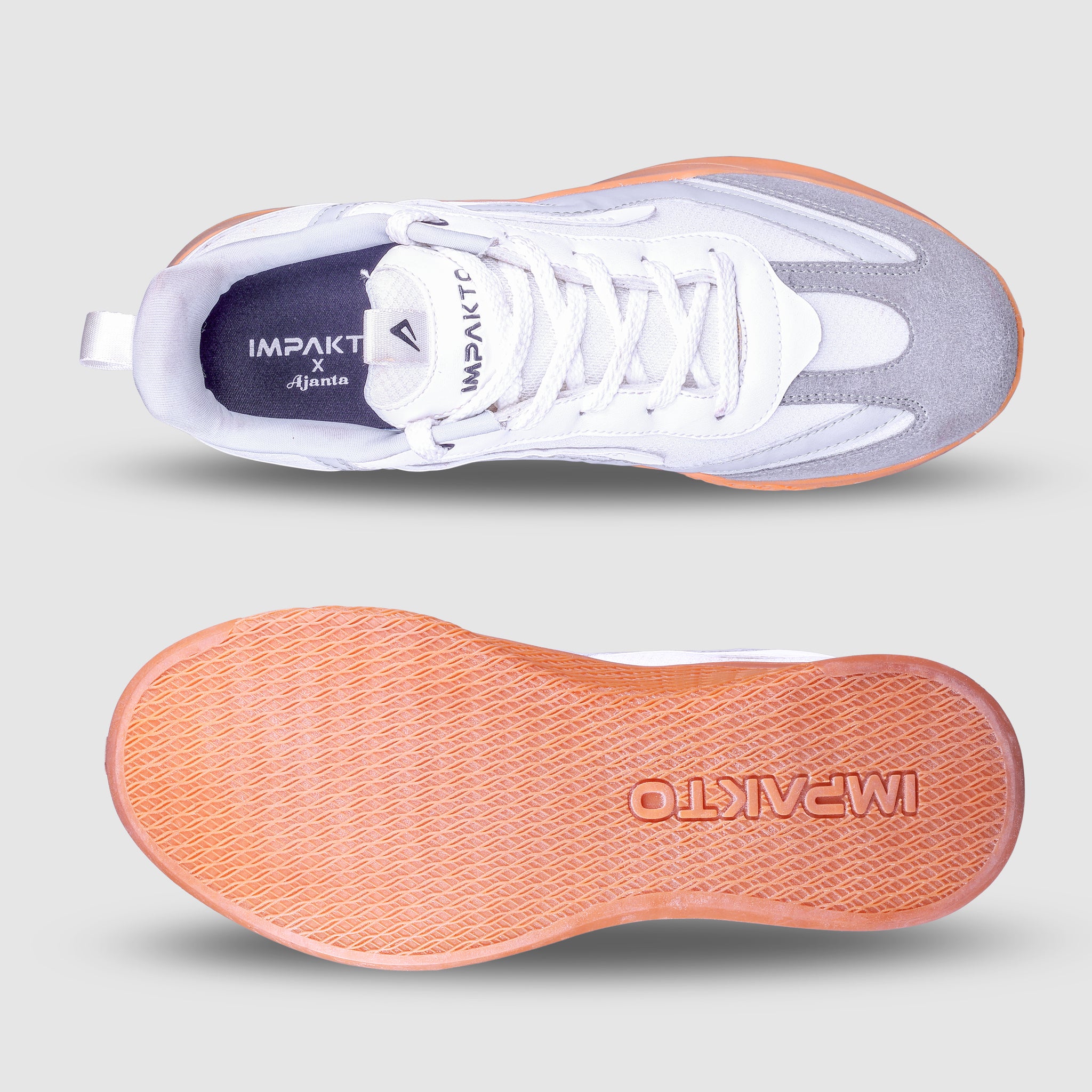 Impakto Para x Court-Grip Unisex Grey Court Shoe - AS3368