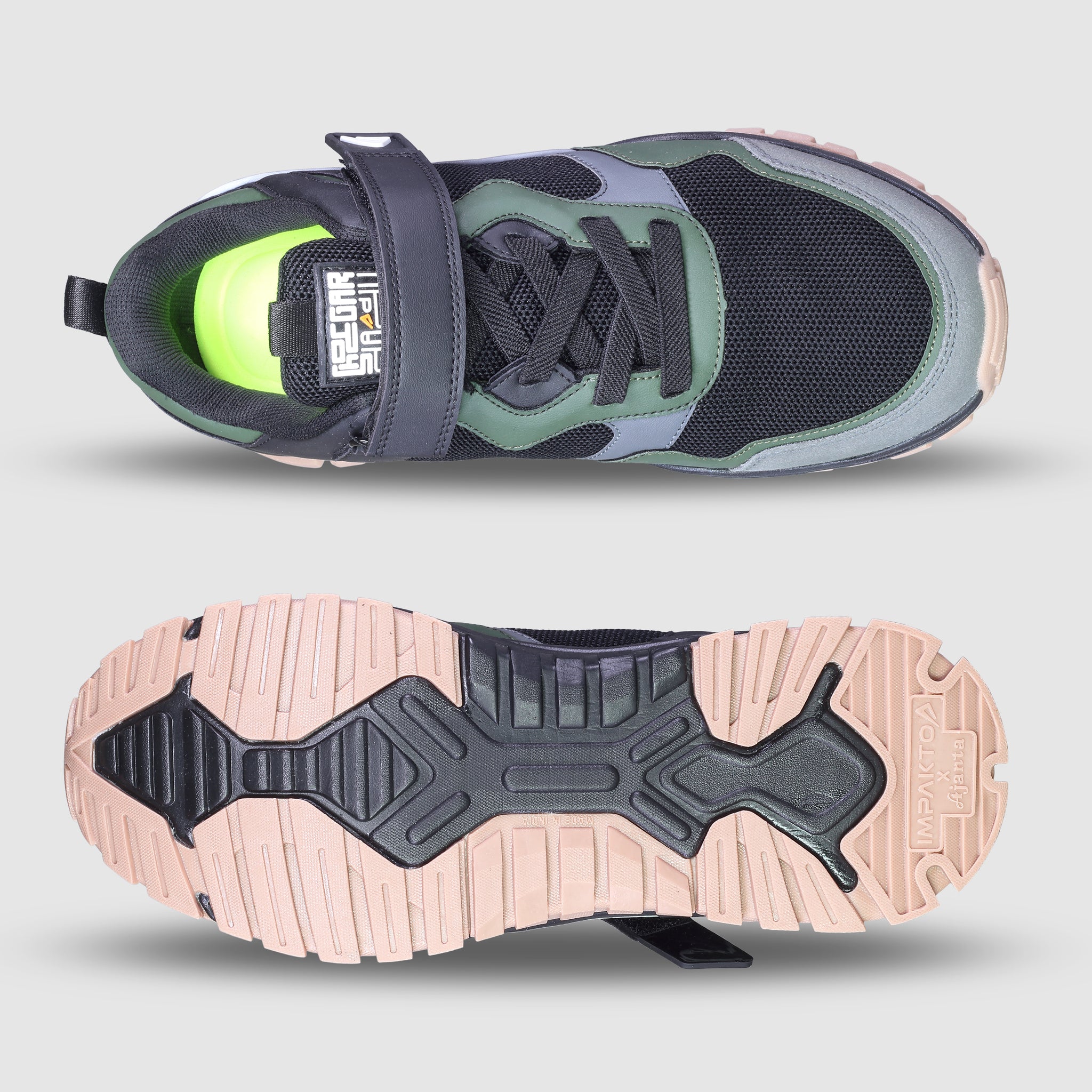 Impakto Shoegardaddy Men's Olive Outdoor Shoes - AS3383