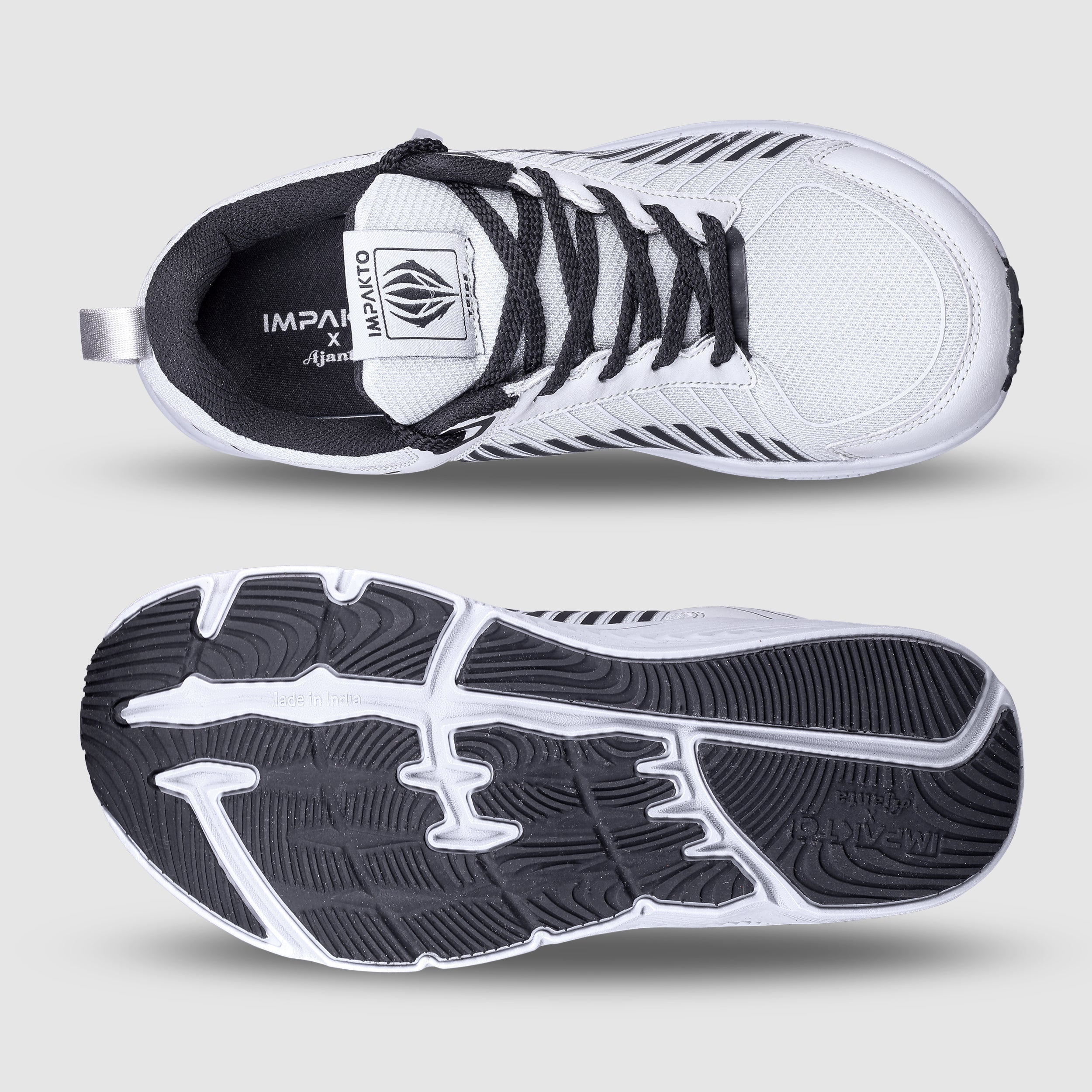 Impakto Men's Grey Court Shoe - AS3387