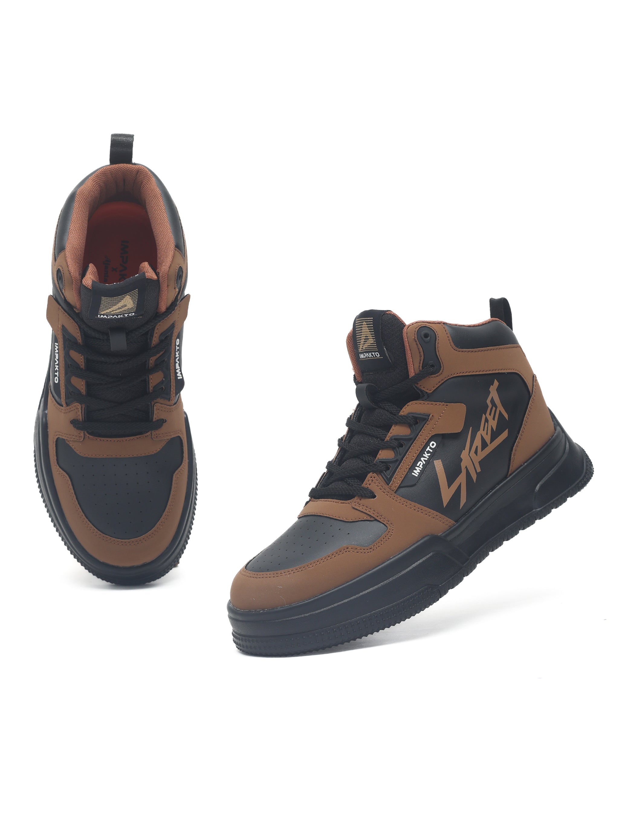 Impakto Alpha Street Men's Tan Sneakers - AS3364