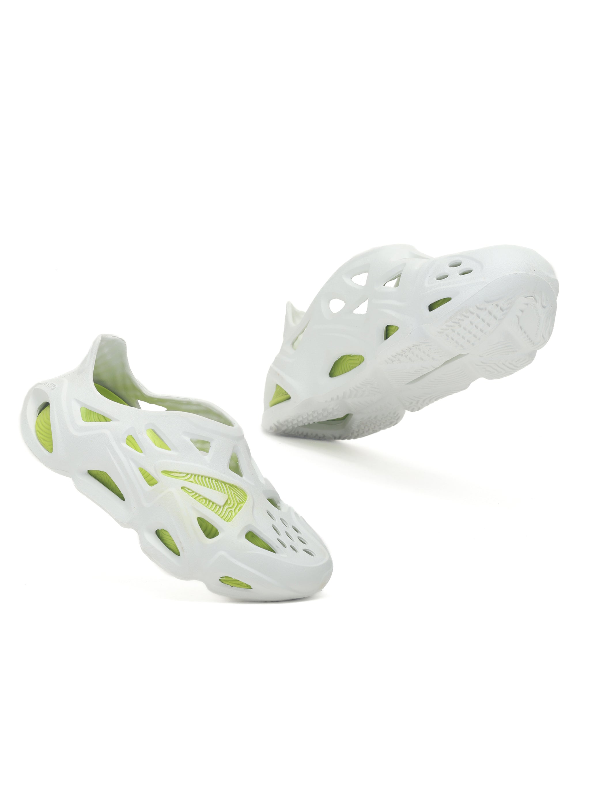 Impakto Super Future Men's White and Neon Flipflop - FT3078