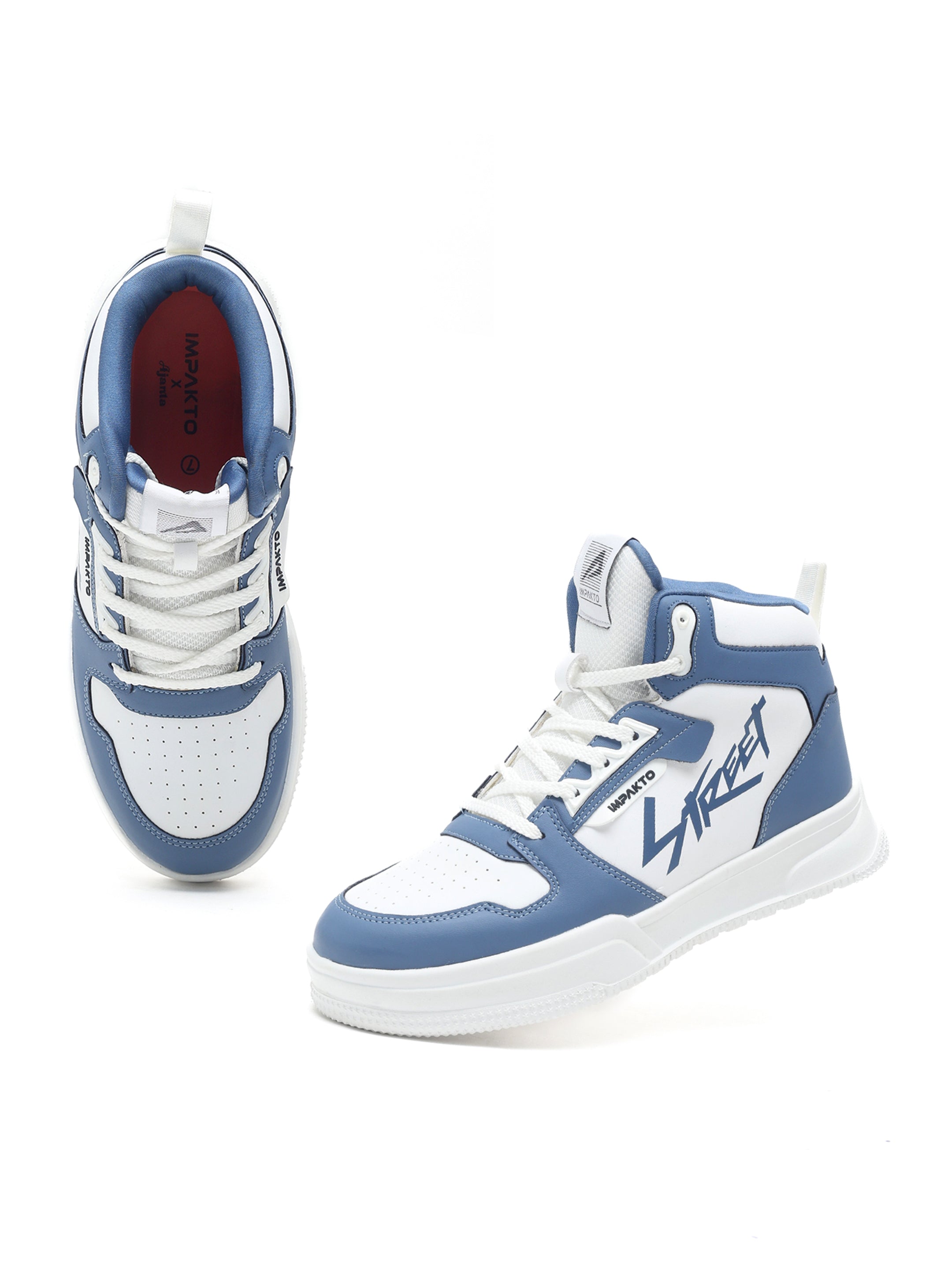 Impakto Men Alpha Street High-Top Trendy Streetwear Sneakers for Urban Style- AS3365
