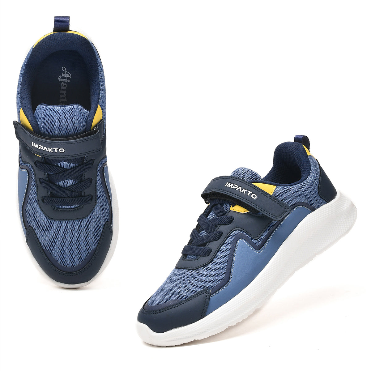 Impakto Kids' ActiveRun Dual-Closure Sports Shoes