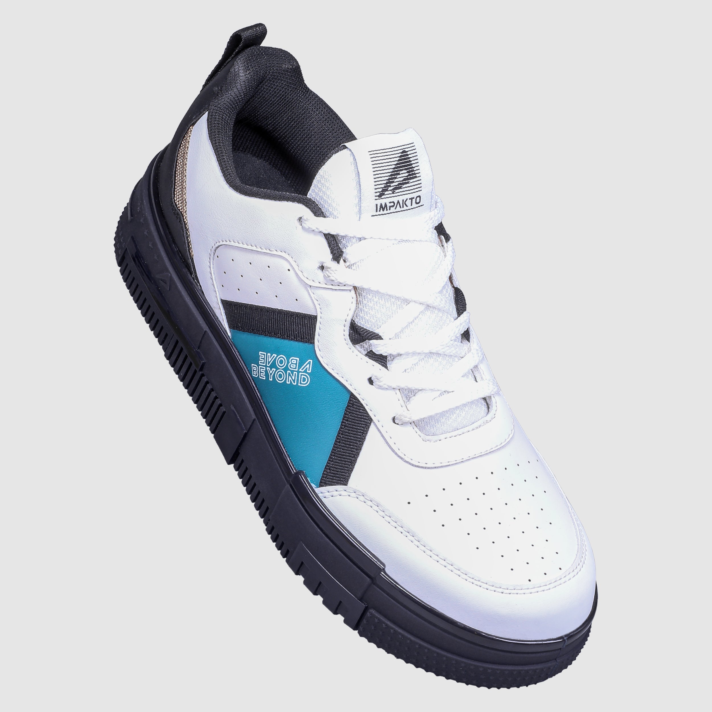 Impakto Men Studio Head Luxury Sneakers – Sky Blue Accents - AS3346