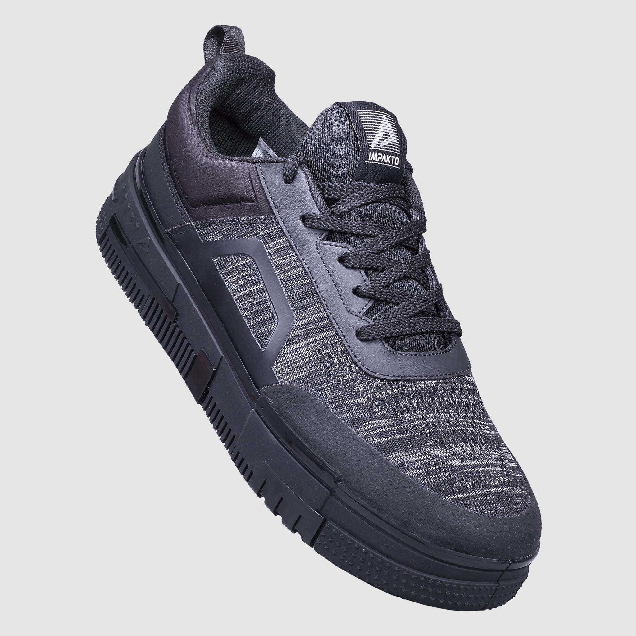 Impakto Men's Black Sneaker - AS3348