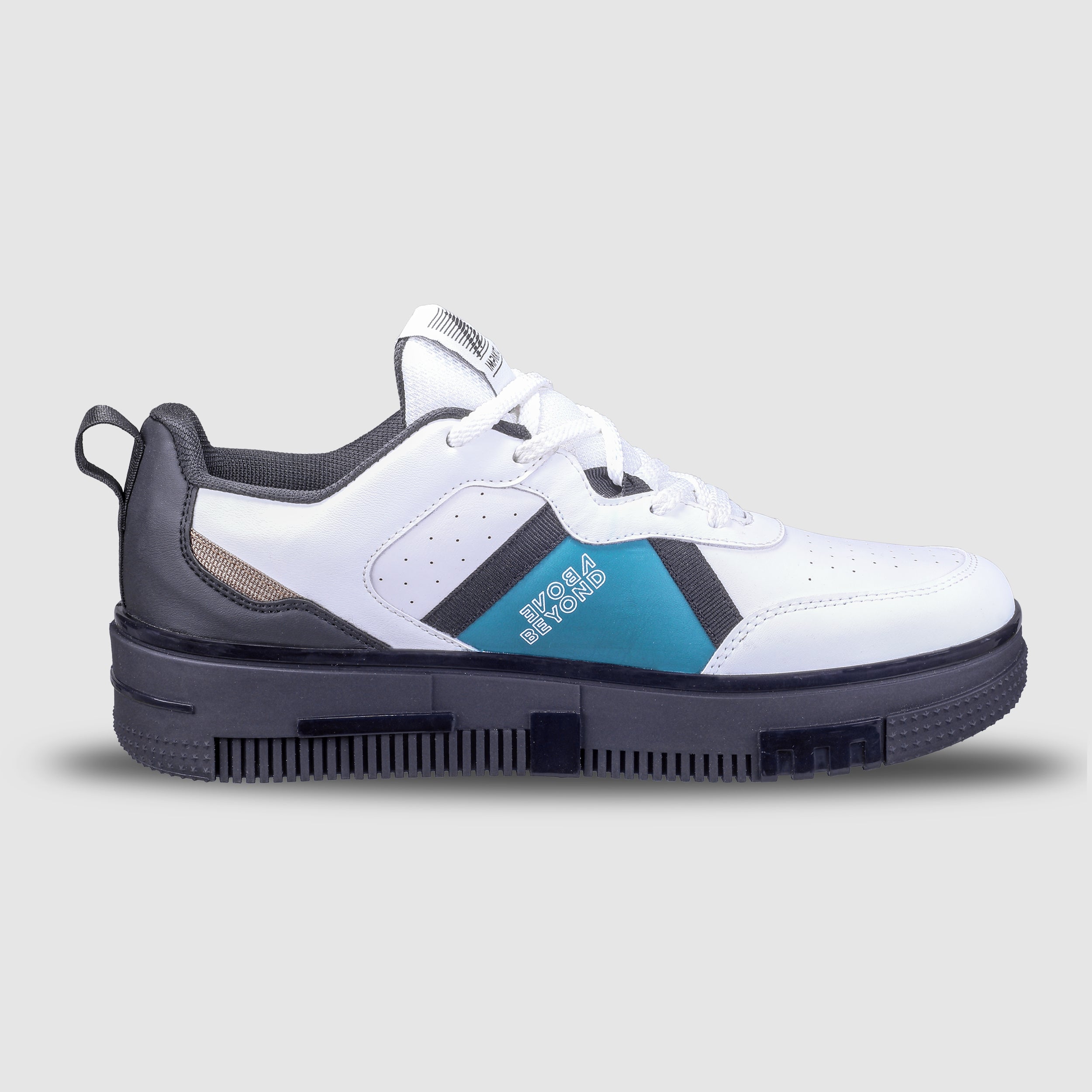 Impakto Men Studio Head Luxury Sneakers – Sky Blue Accents - AS3346