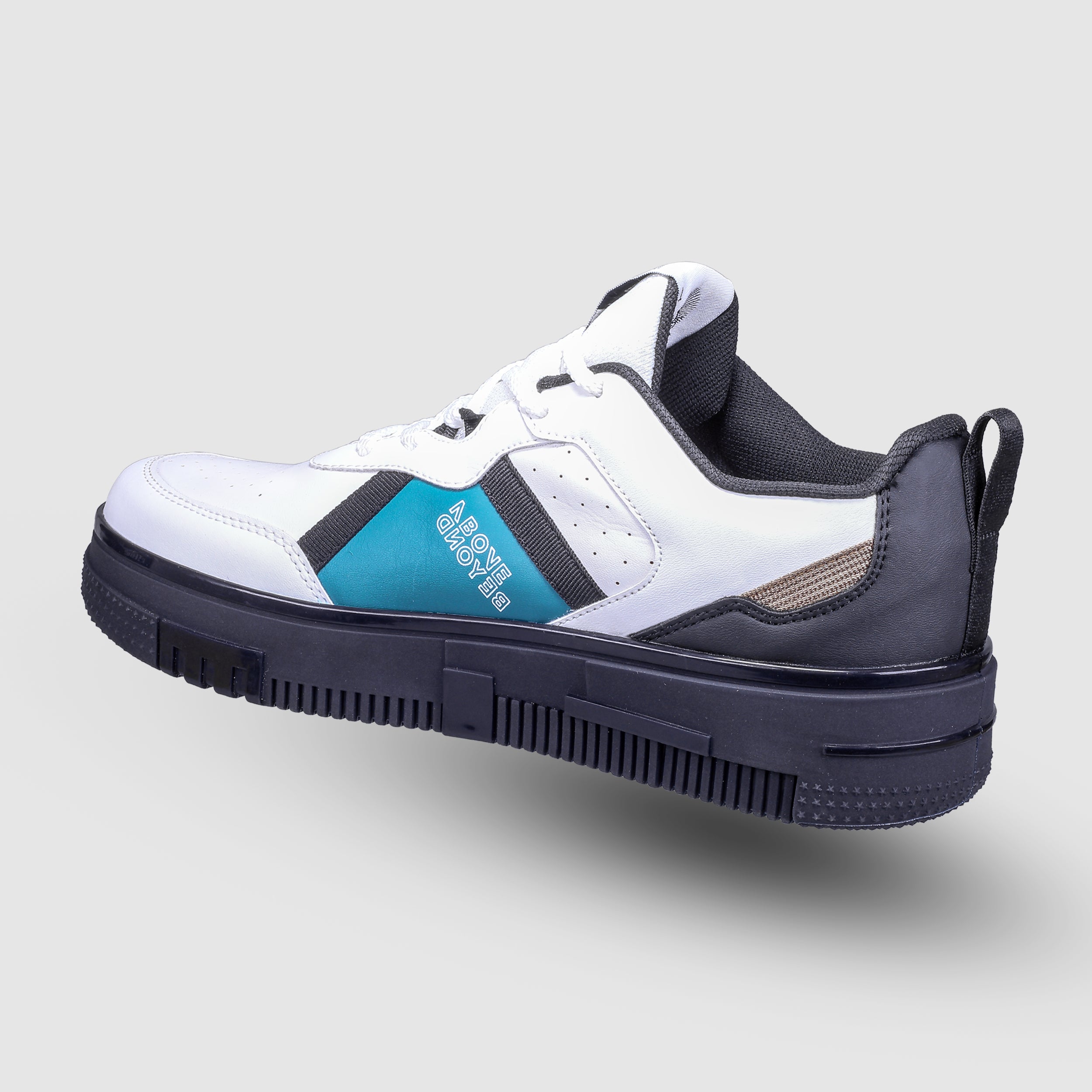 Impakto Men Studio Head Luxury Sneakers – Sky Blue Accents - AS3346