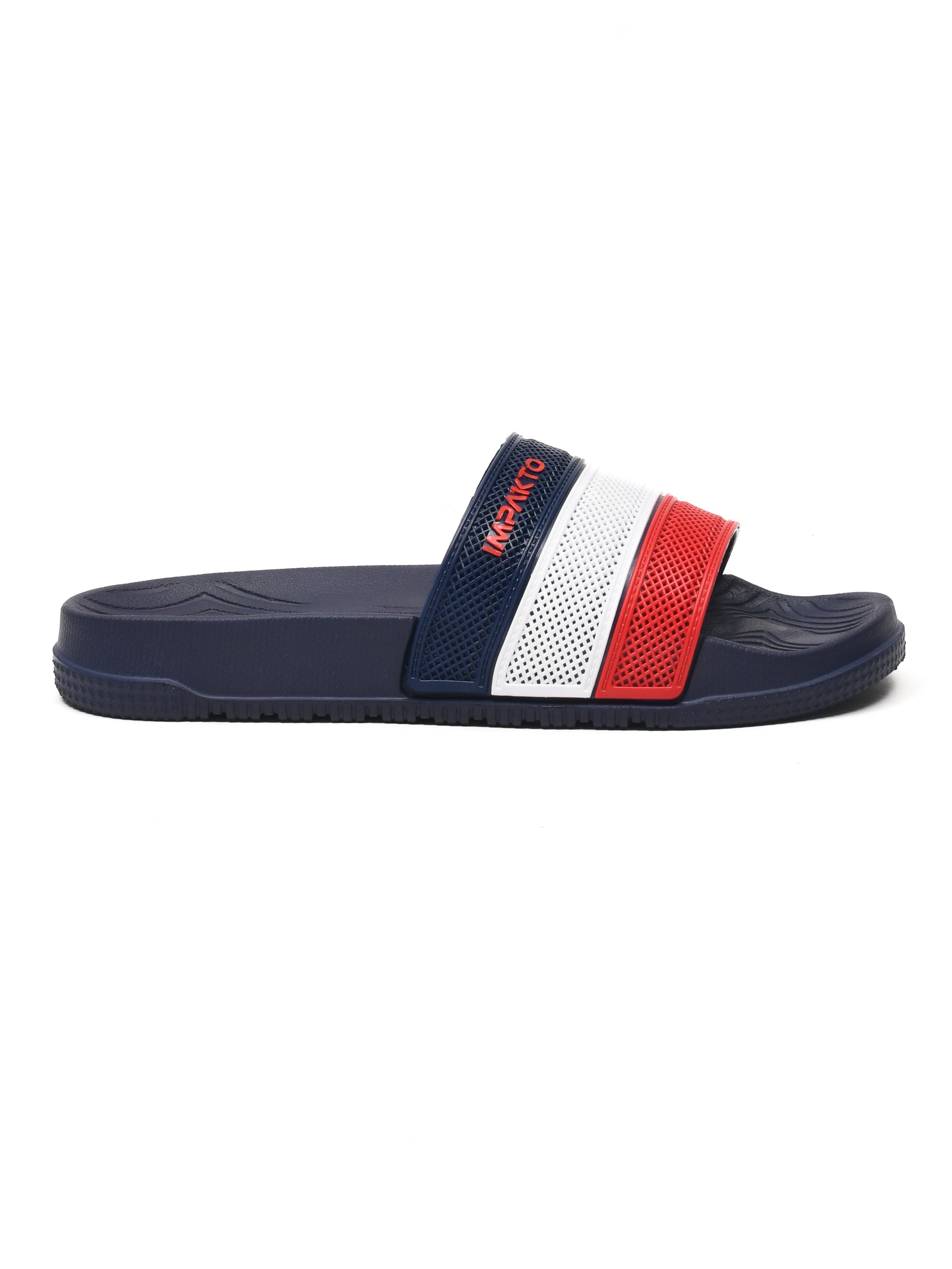 Impakto Men's Tri-Color Flip Flops | Cushioned, Water-Friendly & Grippy EVA Sole - FT3110