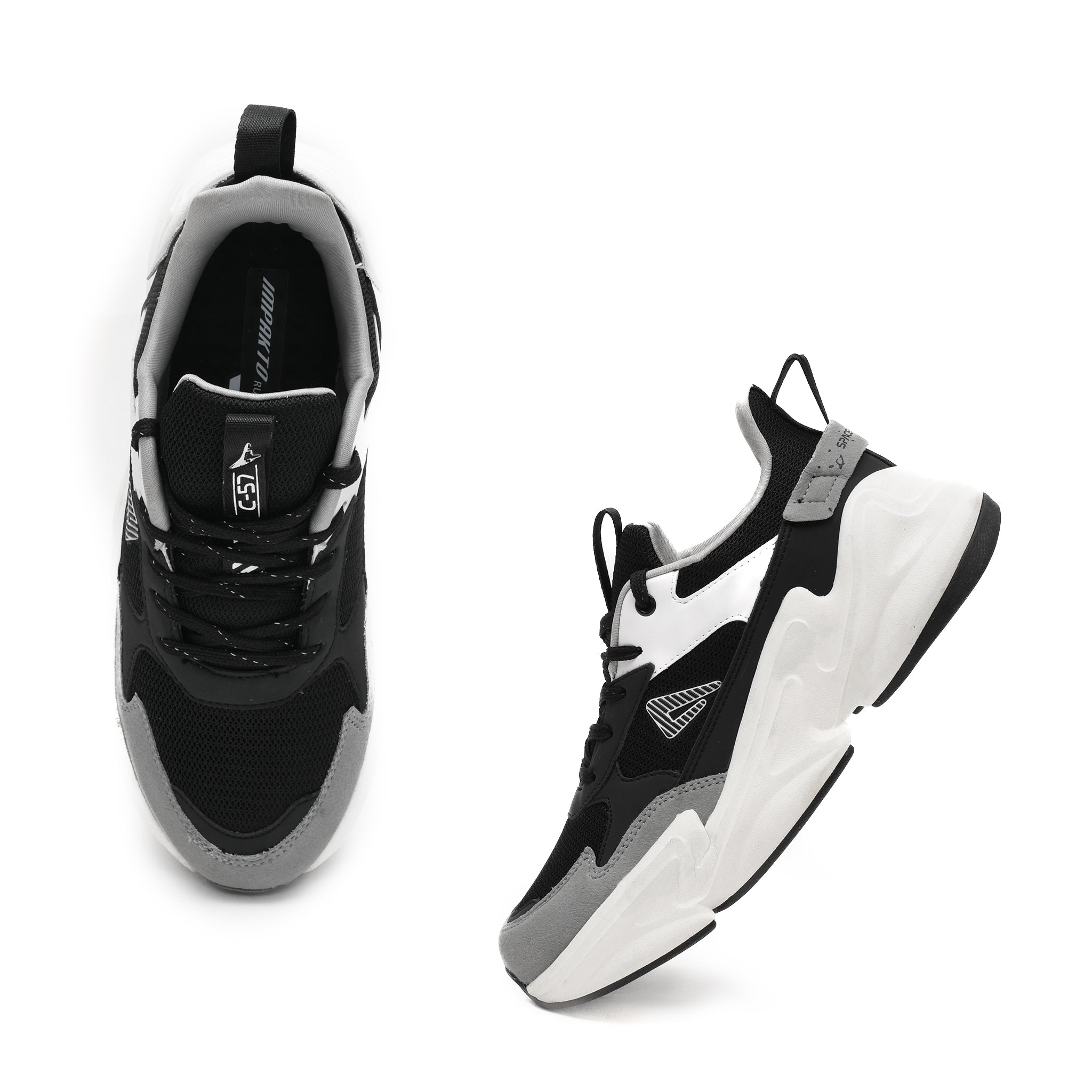 Impakto Nova kick Men's Black Sneakers