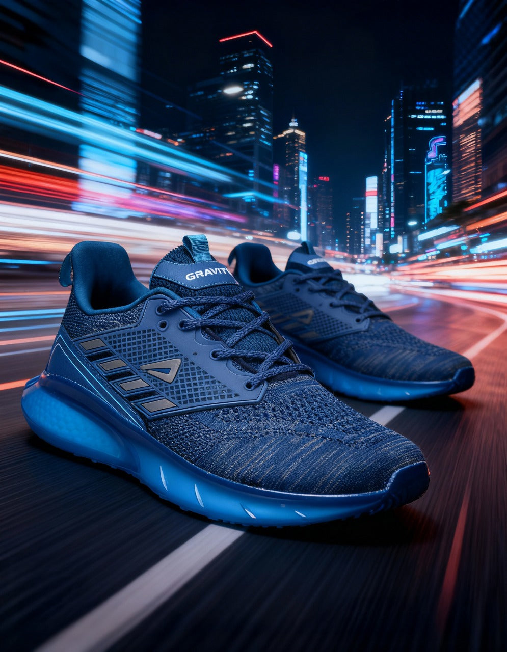 Impakto Gravity Men’s Blue Running Shoes Cushioned & Lightweight-AS0197