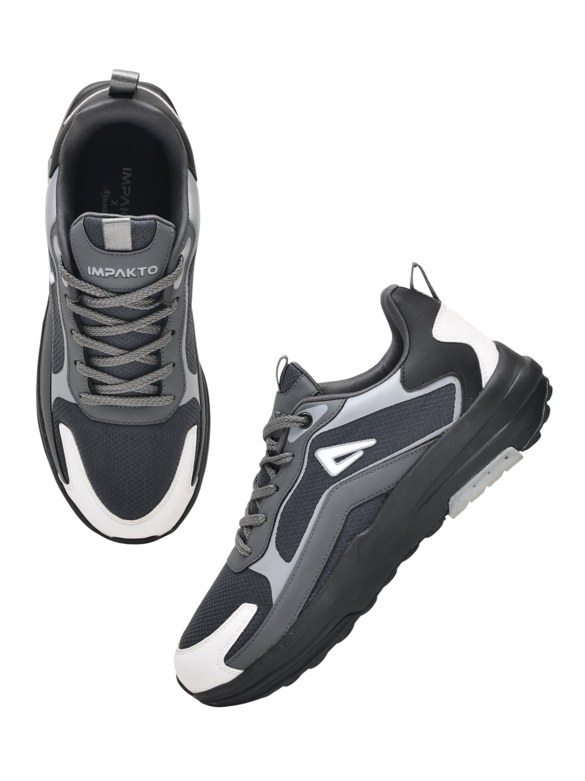 Impakto Retro Sprint Sneakers With Cushioned Insocks For Men AS3283