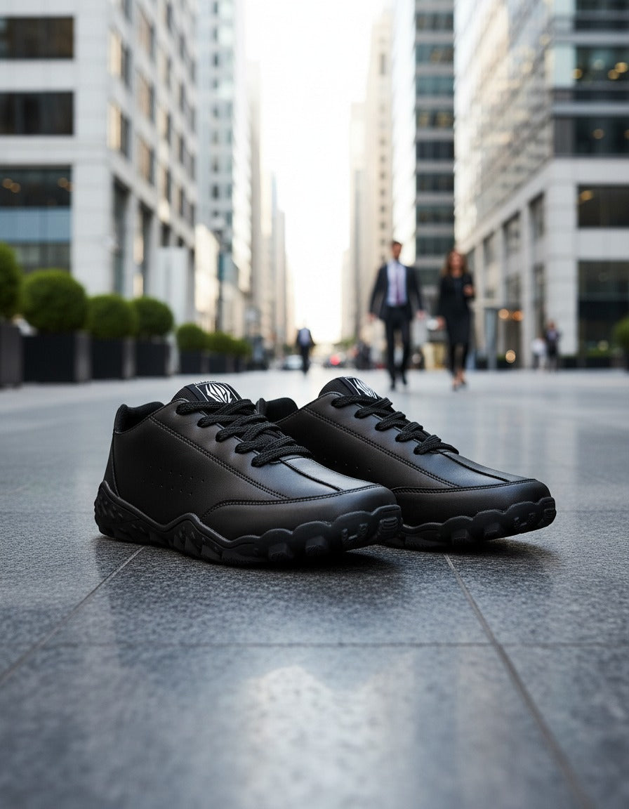 Impakto Outwork Men’s Deep Black Barefoot Shoe – AS3316