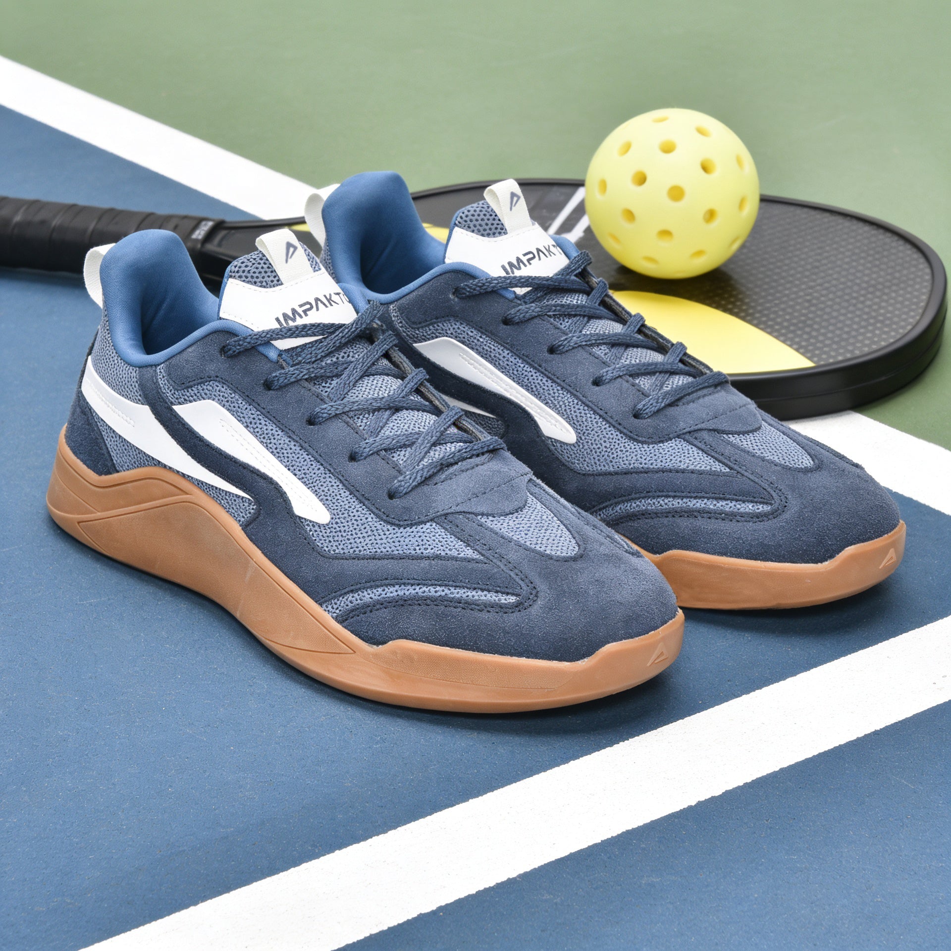 Impakto Para X Court Sneakers, Padded Insole, Non Marking Rubber Sole for Court Games