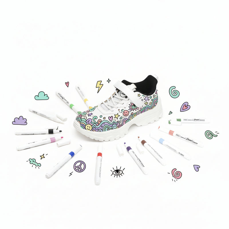 Impakto - Authentic DIY Sketch Your Way Sneakers