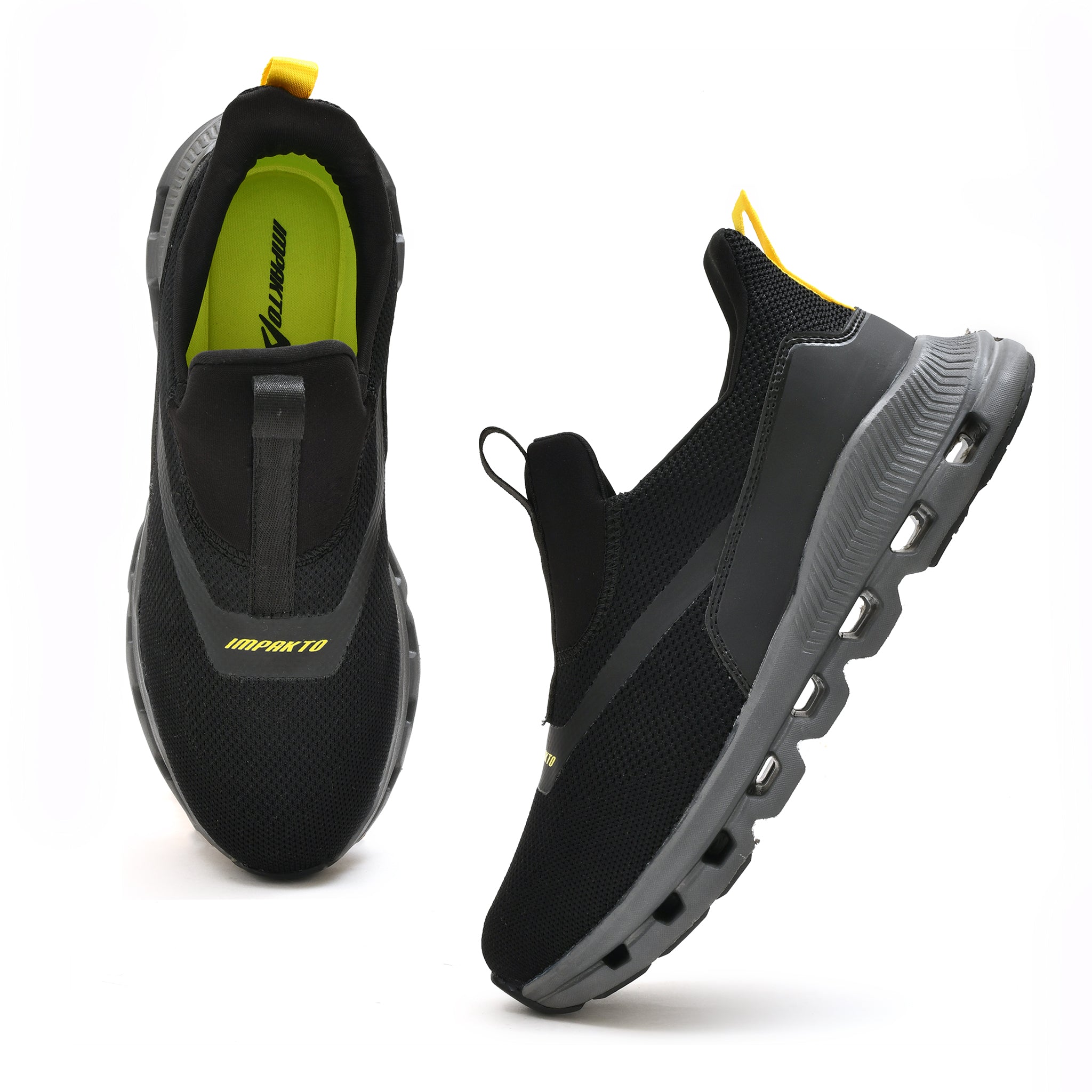 Impakto Air Bounce Hands Free Men's Black Sneakers