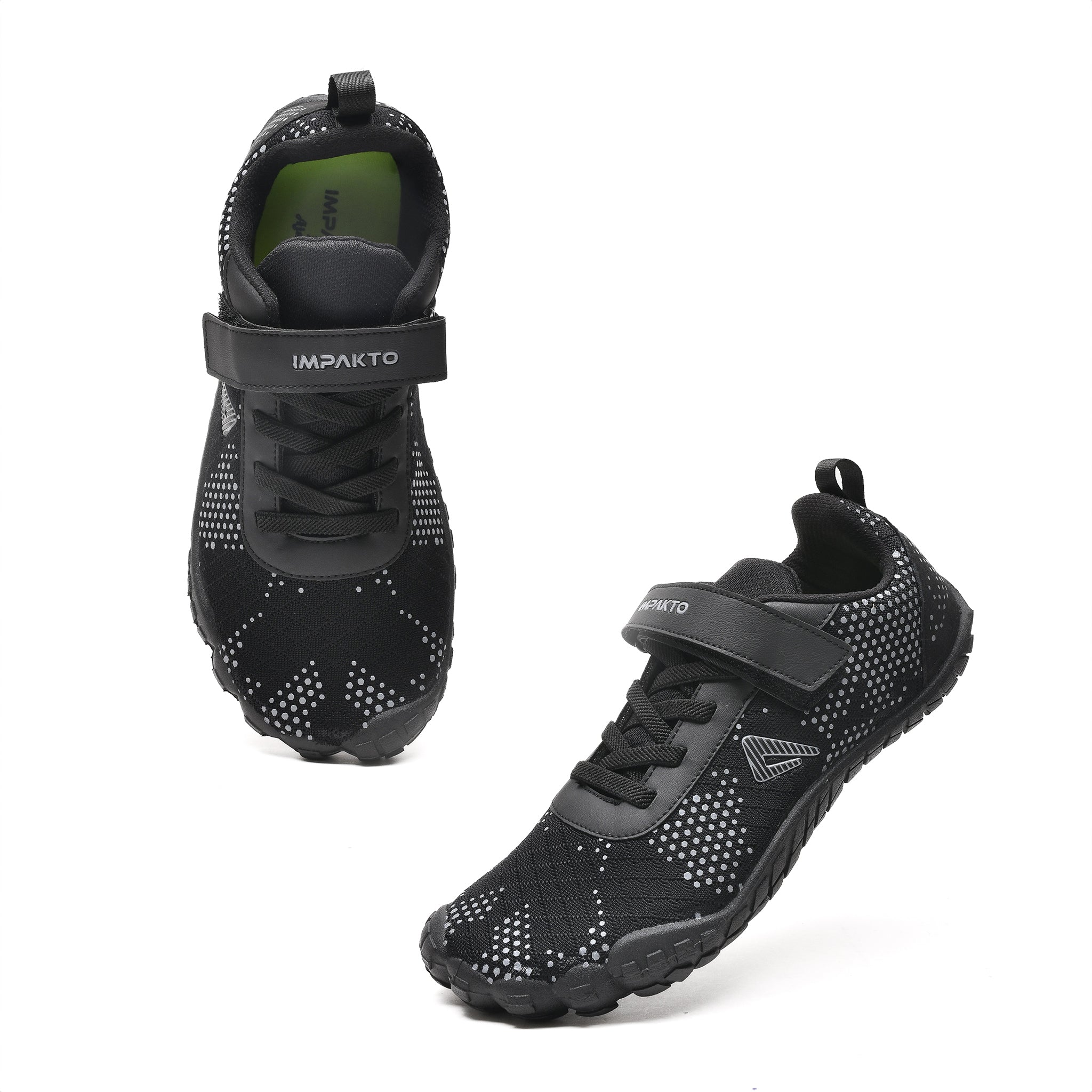 Impakto Barefoot Rooted Men Black Gym Shoes with Wide Toe Box,Zero-Drop Design,Training & Lightweight Shoes- AS3211