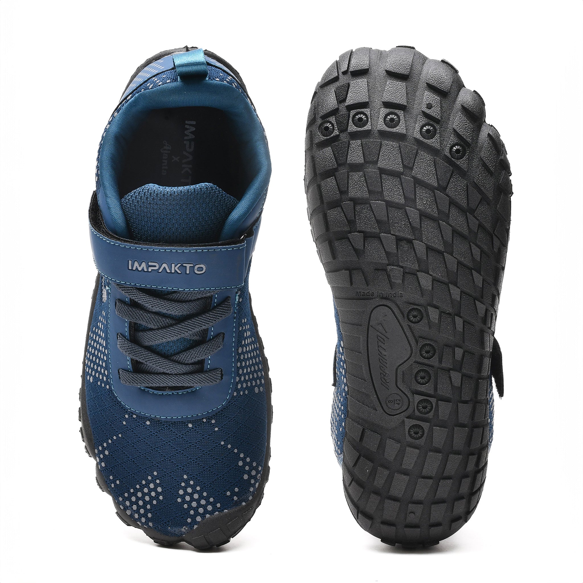 Impakto Barefoot for Wide Feet Shoes for Unisex Navy AS3286