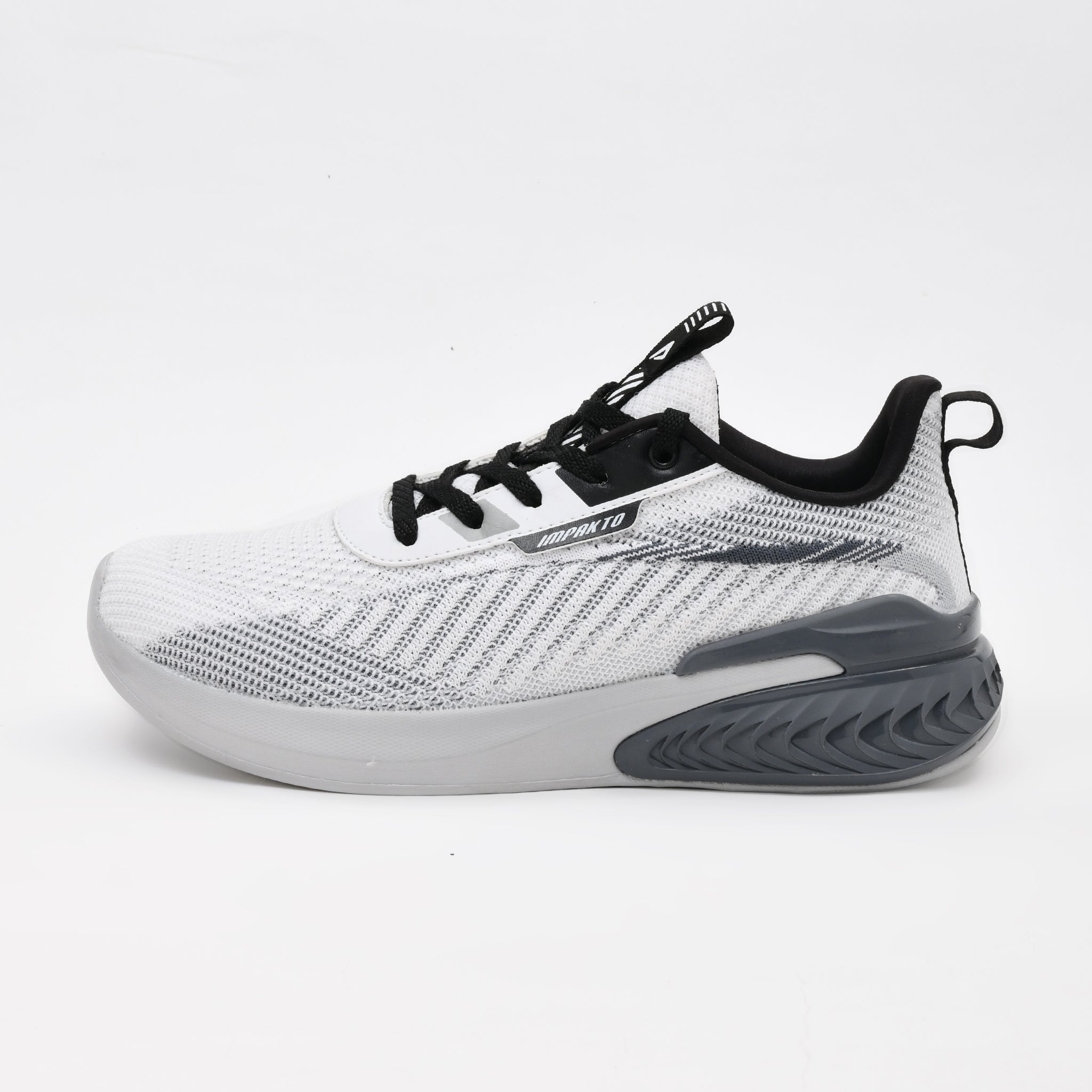 Impakto Xcellerate Men's White Running Shoes With Comfort Cushioning- AS3153