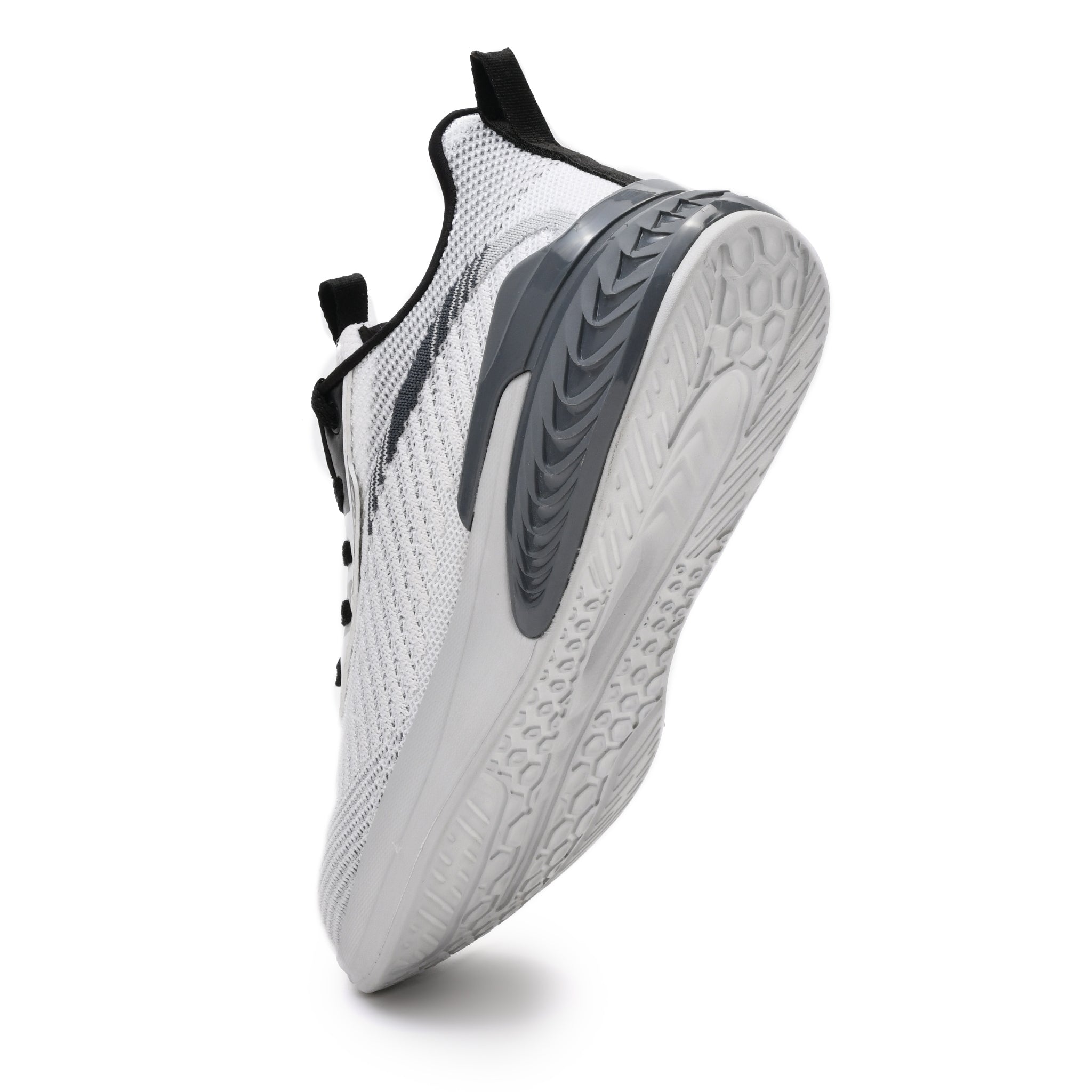 Impakto Xcellerate Men's White Running Shoes With Comfort Cushioning- AS3153