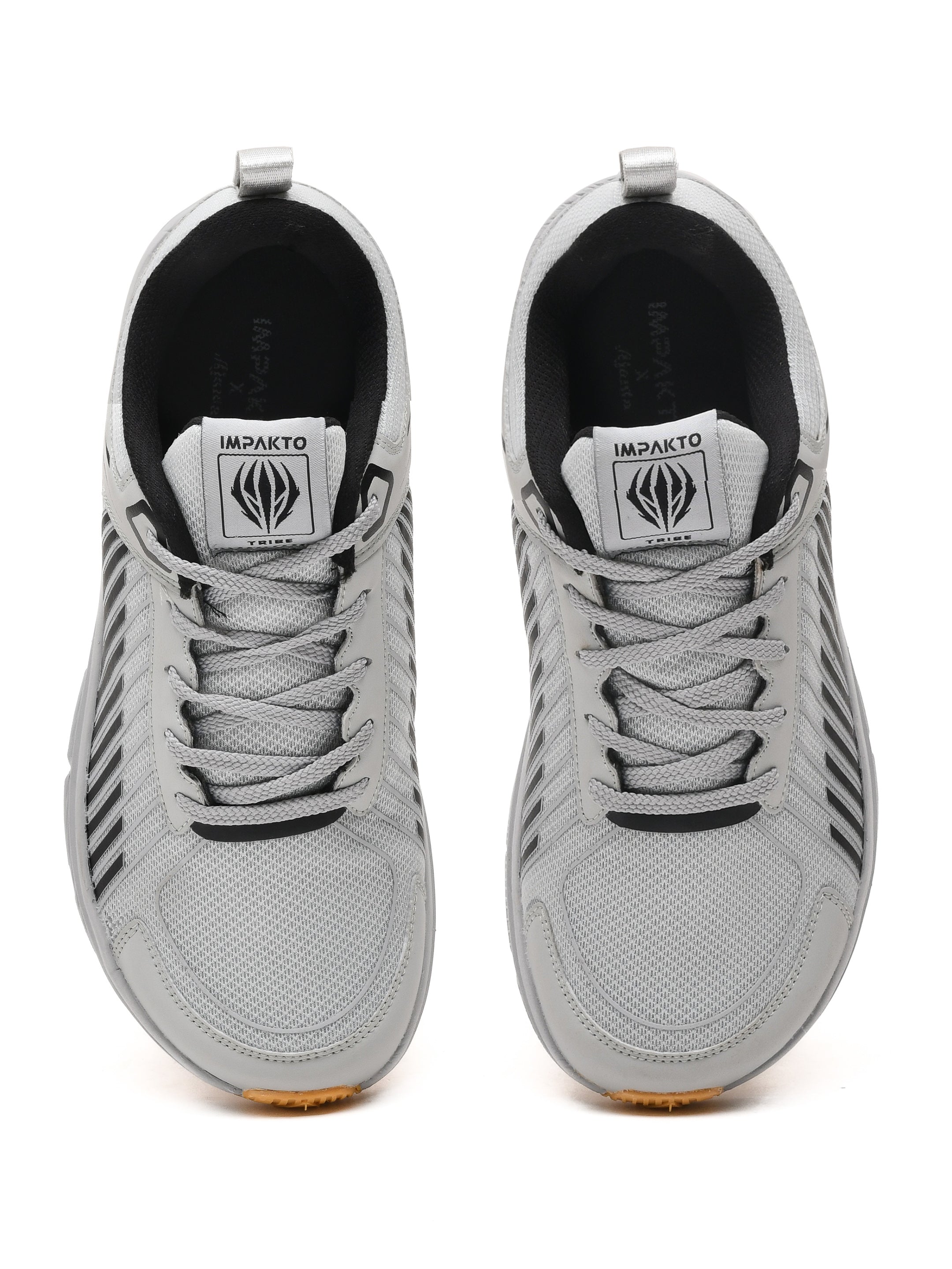 Impakto Men's Grey Court Shoe - AS3387