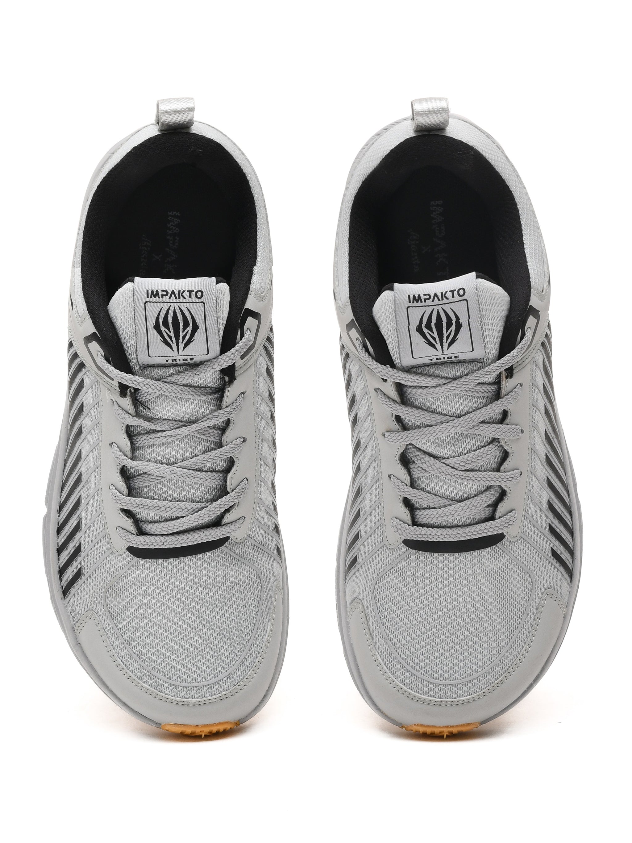 Impakto Men's Grey Court Shoe - AS3387