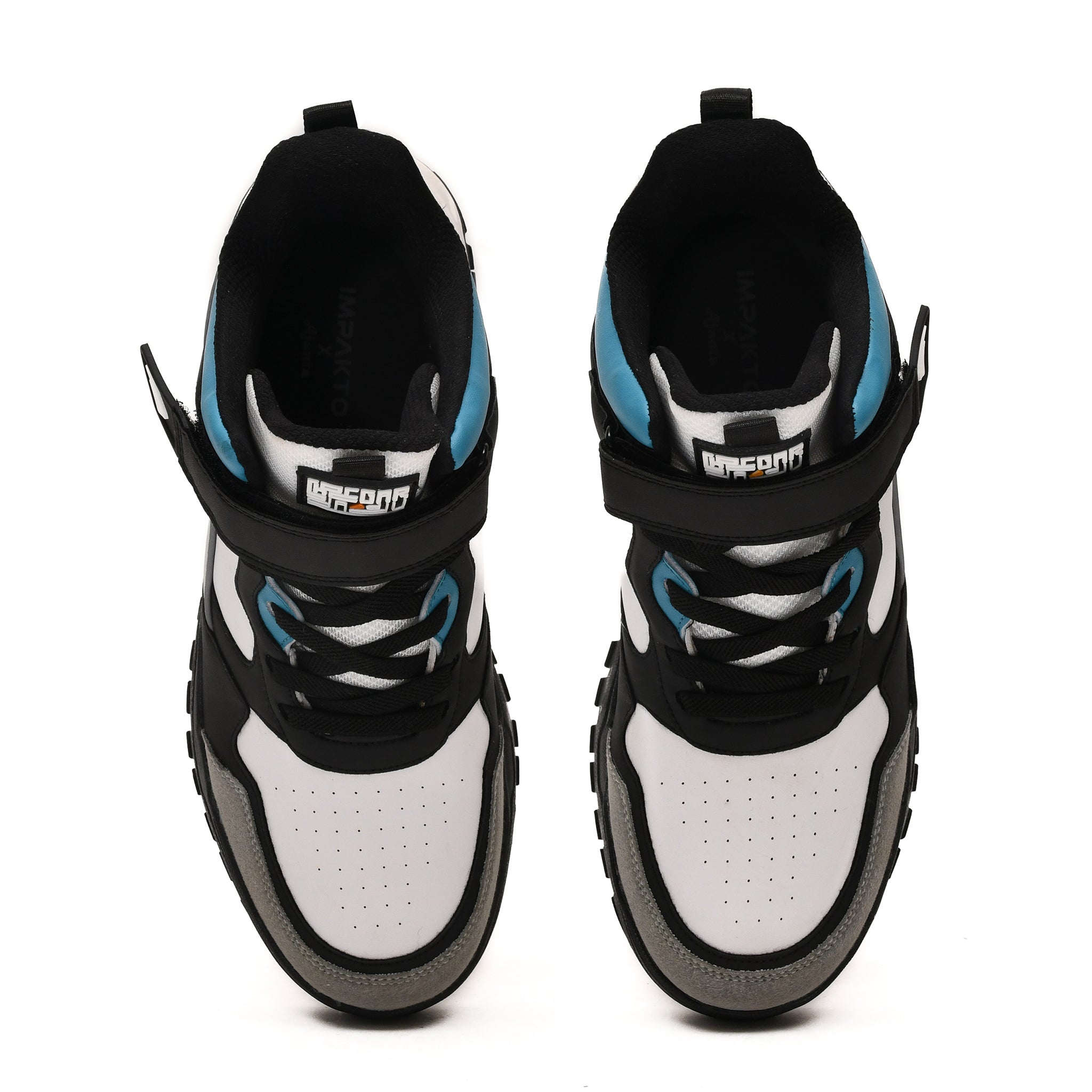 Impakto Shoegardaddy Men’s Teal Velcro High-Top Sneakers – AS3335