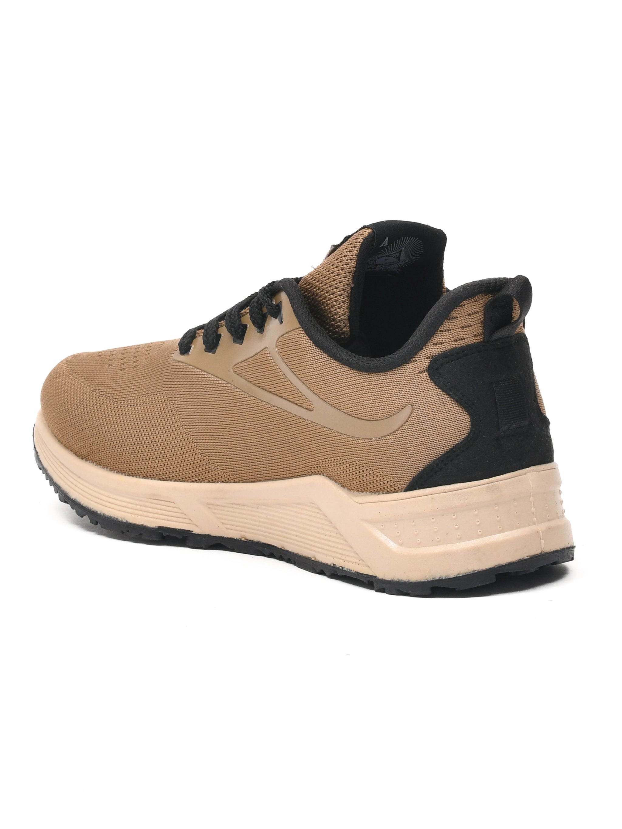 Impakto JetGrip Tan Court Shoes With Minimalist Sporty Design & PU Cushioning- AS3417
