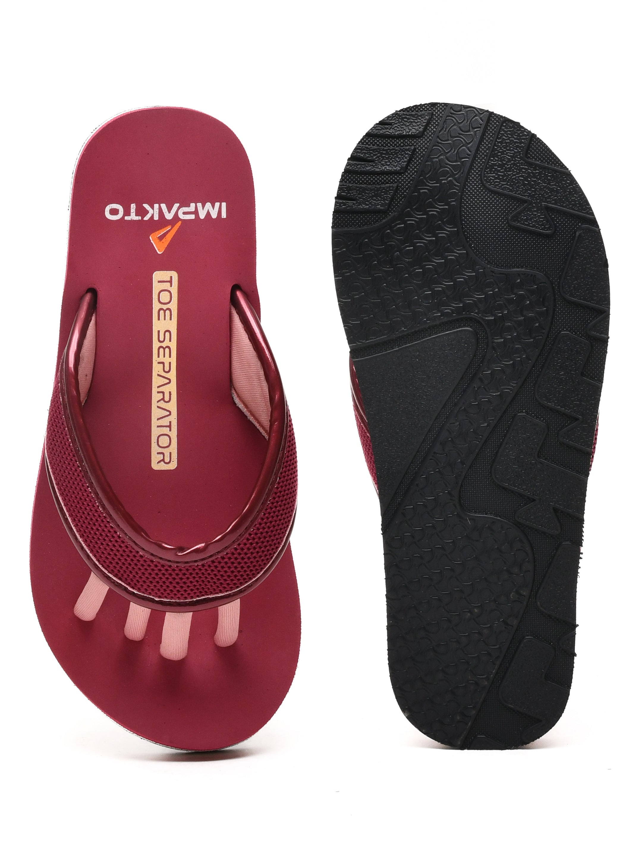 Impakto Barefoot Wide Feet Wellness Scientific 5-Finger Comfort Slipper for Women – Durable Outdoor & Indoor Wear -BM4004