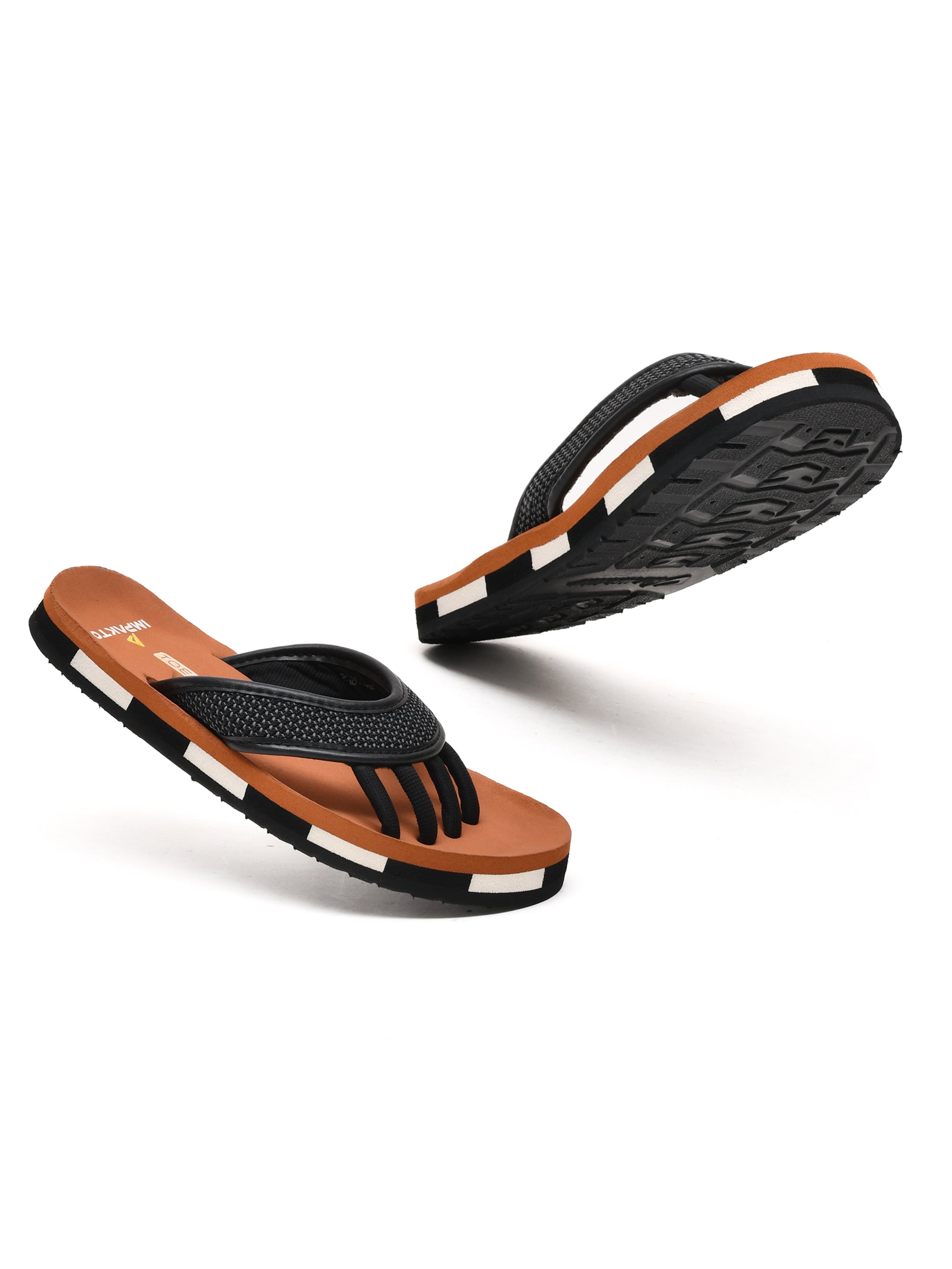 Impakto Barefoot Wide Feet Wellness Scientific 5-Finger Comfort Slipper for Men – Durable Outdoor & Indoor Wear -BM3022