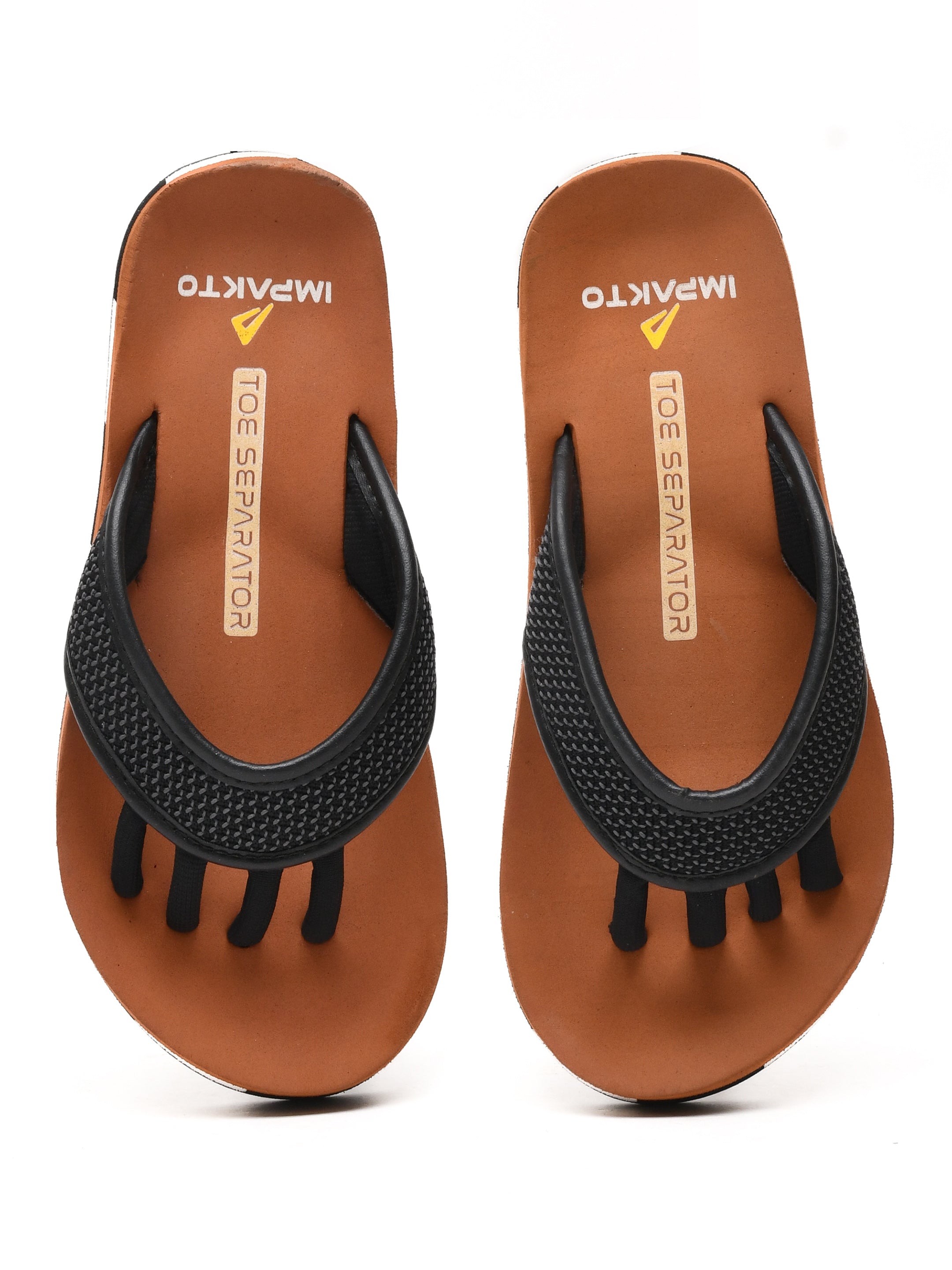 Impakto Barefoot Wide Feet Wellness Scientific 5-Finger Comfort Slipper for Men – Durable Outdoor & Indoor Wear -BM3022