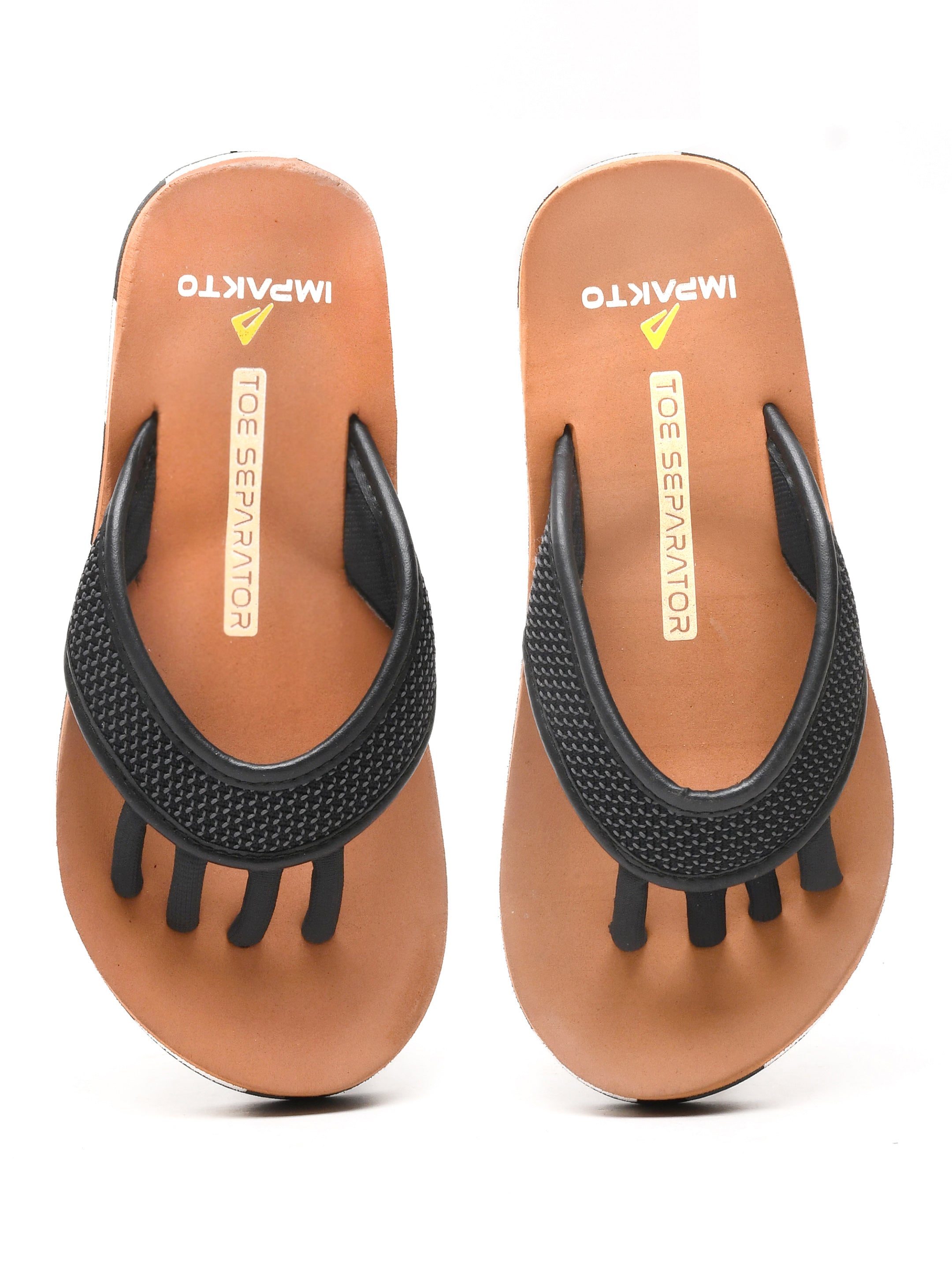 Impakto Barefoot Wide Feet Wellness Scientific 5-Finger Comfort Slipper for Men – Durable Outdoor & Indoor Wear -BM3022